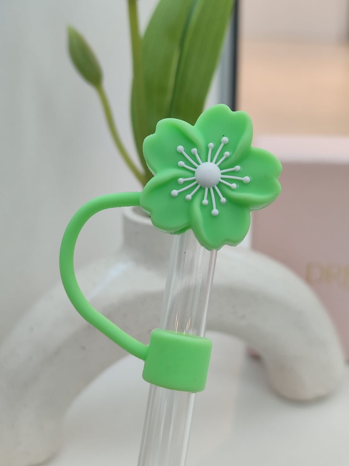 Protector de Pajilla - Tema: Medicina - Flores y más.