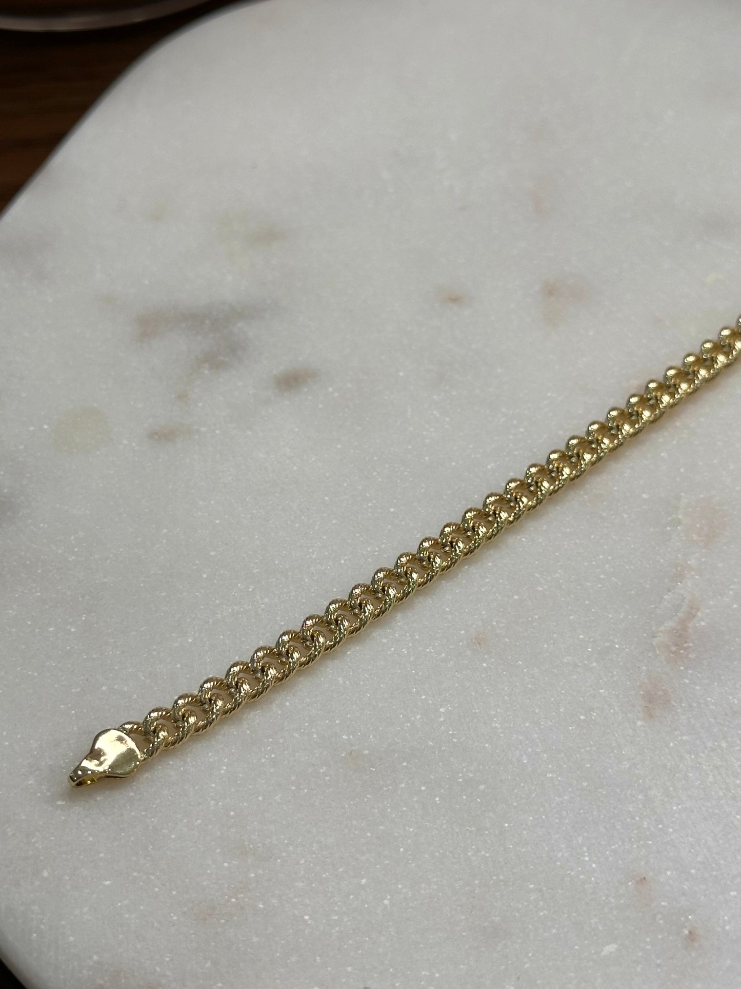 Brazalete Cubano Links - Gold