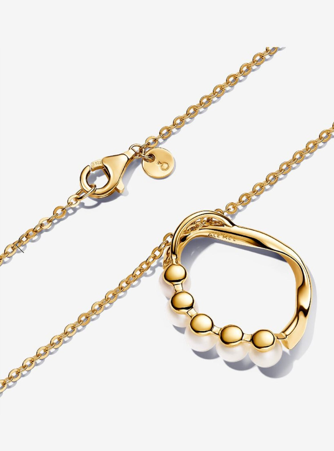Collar en Círculo y Perlas - Orgánico