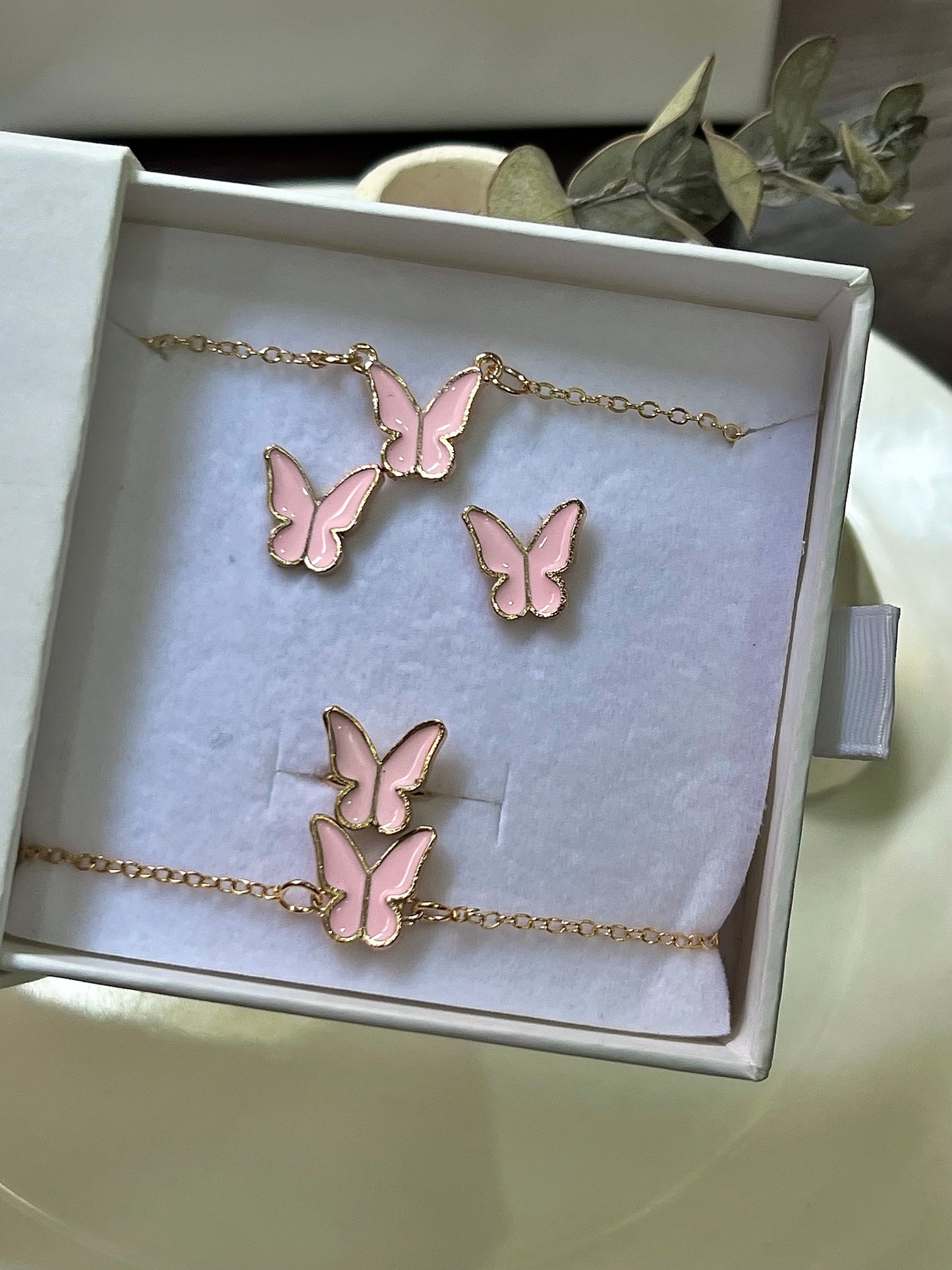 Set de Mariposas Rosa