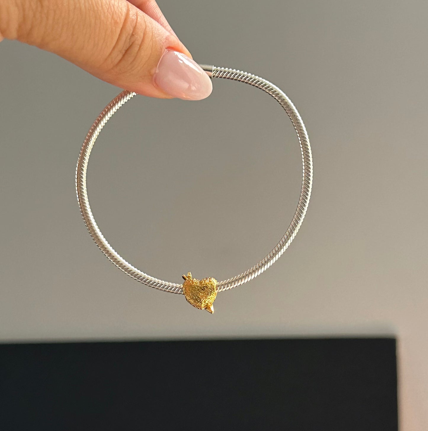Charm Corazón Cupido Gold