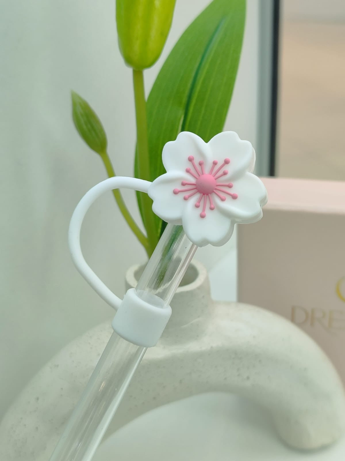 Protector de Pajilla - Tema: Medicina - Flores y más.