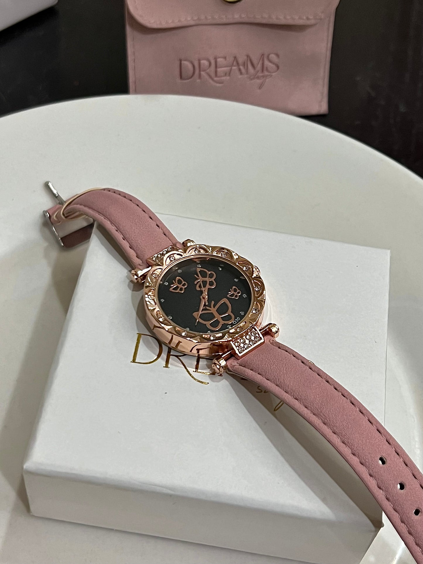 Reloj Mariposa - Color Rosa