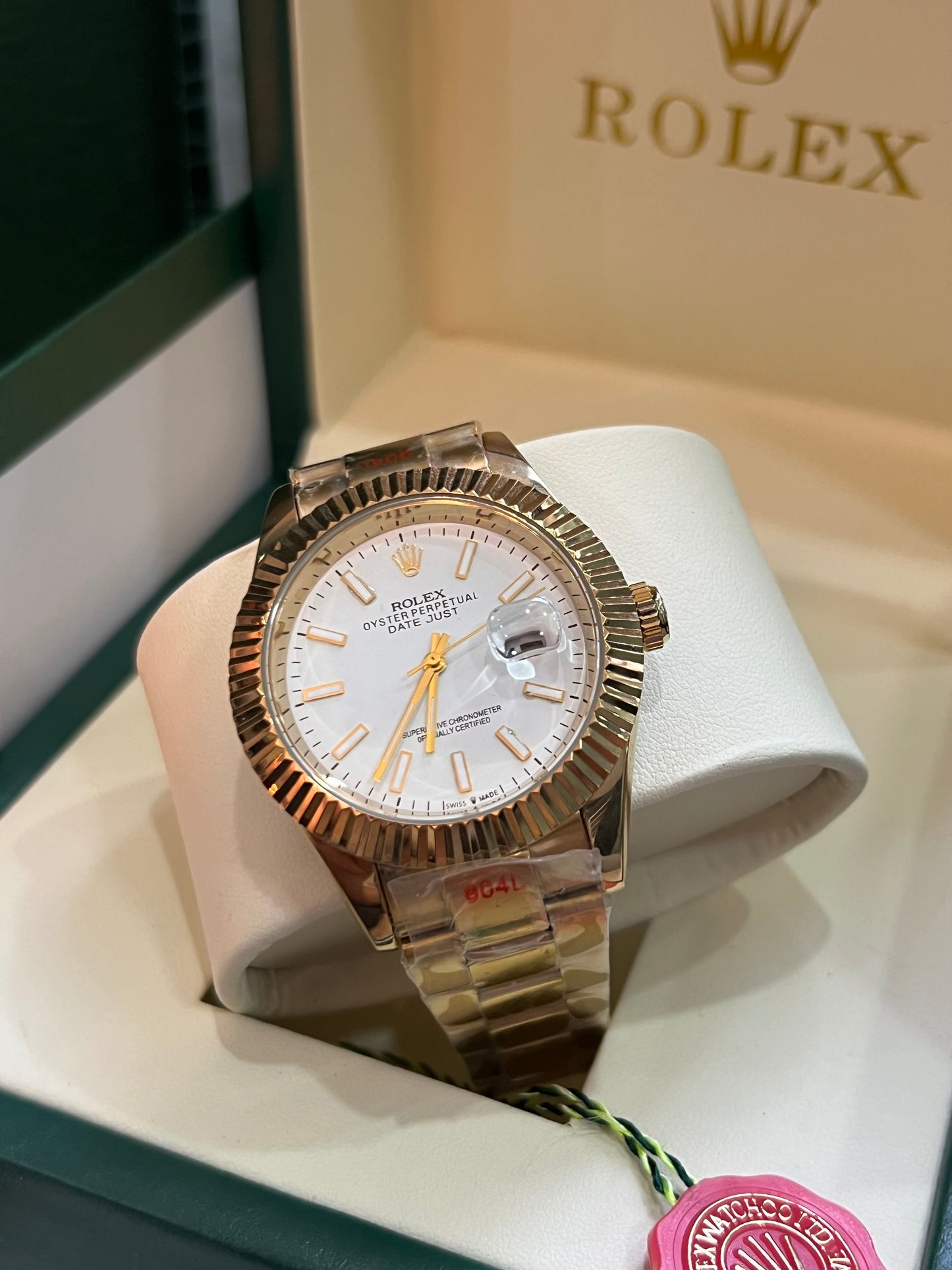 Rolex Oro Amarillo & Esfera Blanca