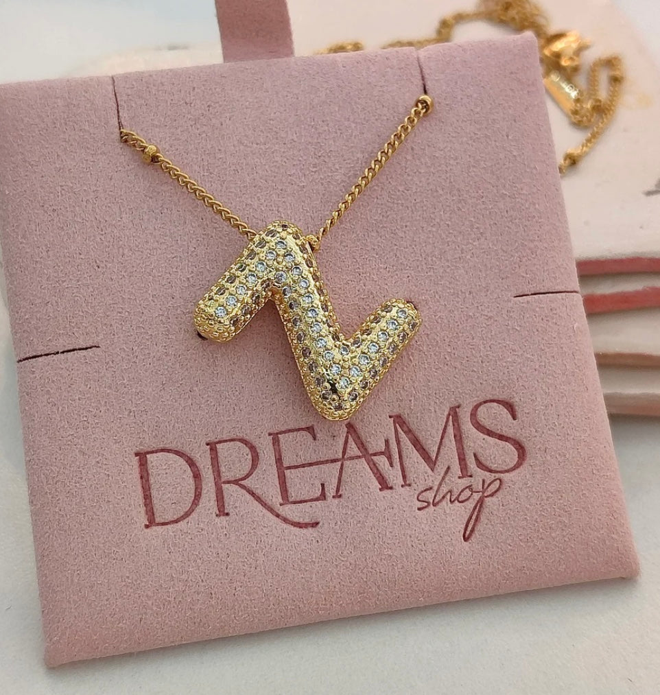 Collar Letra Bubble