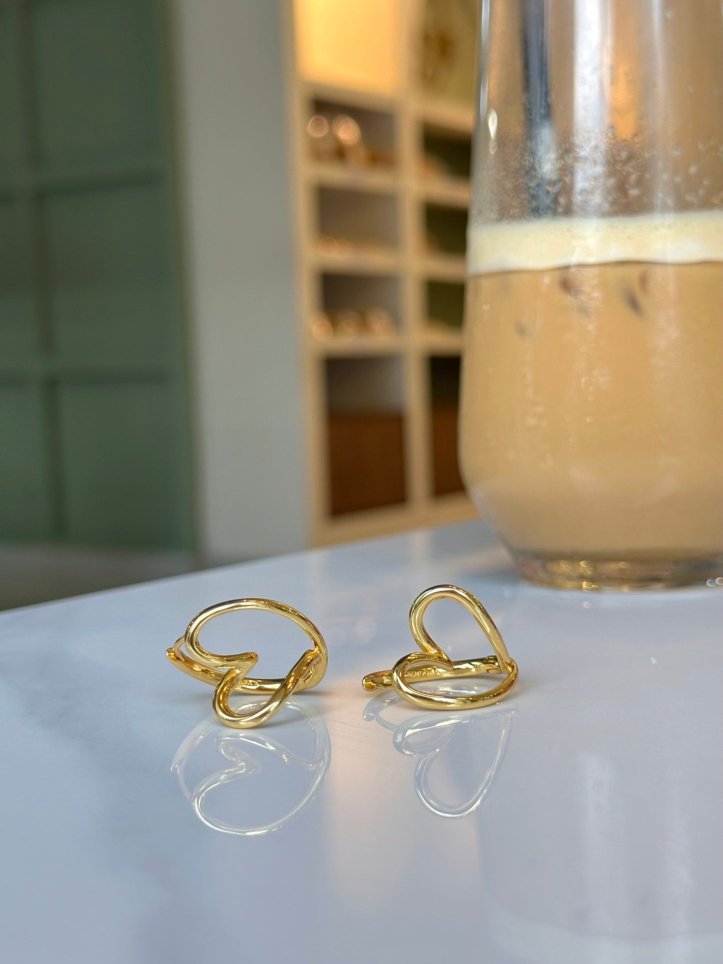 Aretes Corazón Orgánico