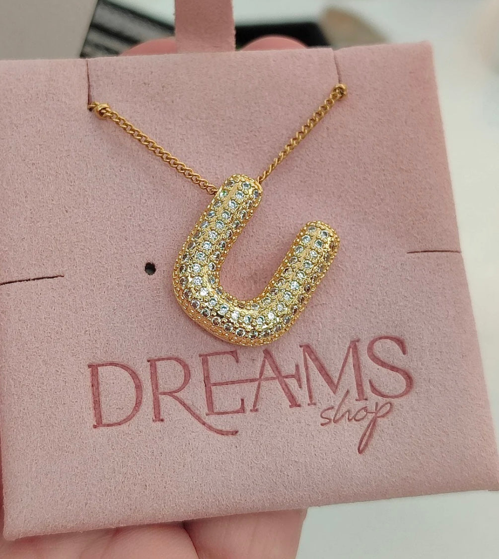 Collar Letra Bubble