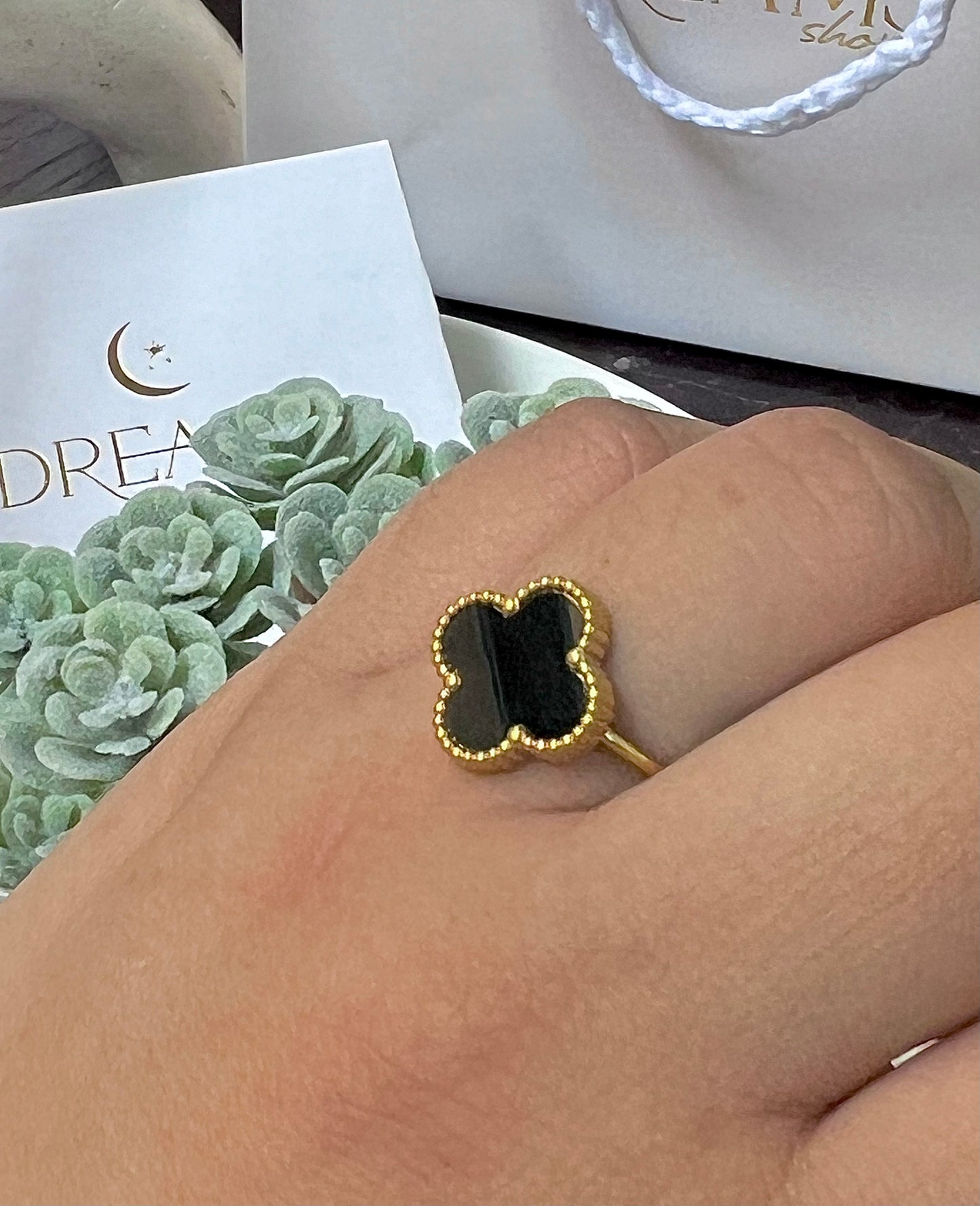 Anillo Black & Gold - Van Cleef
