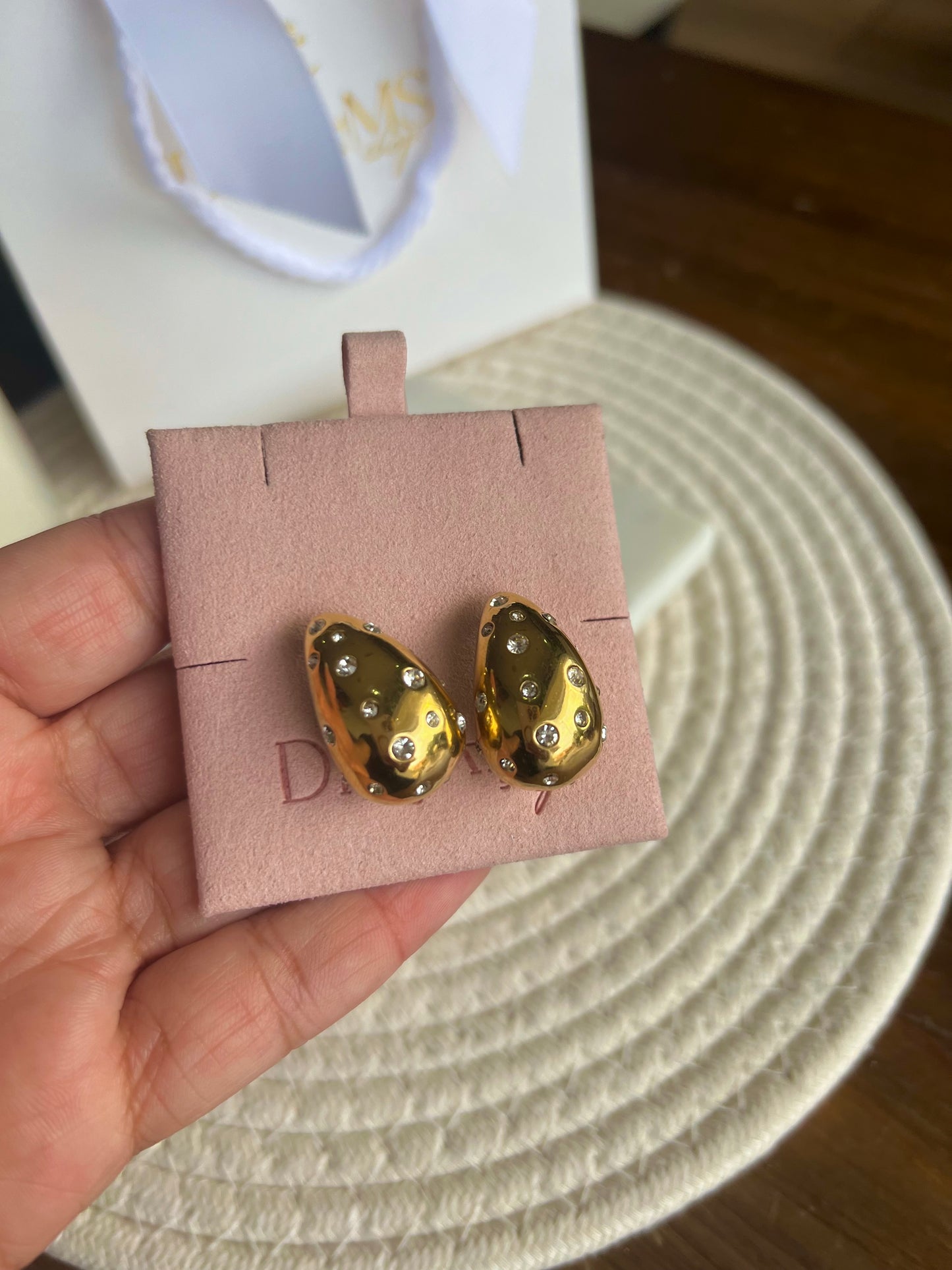 Aretes Gota Audaz Gold & Zirconias