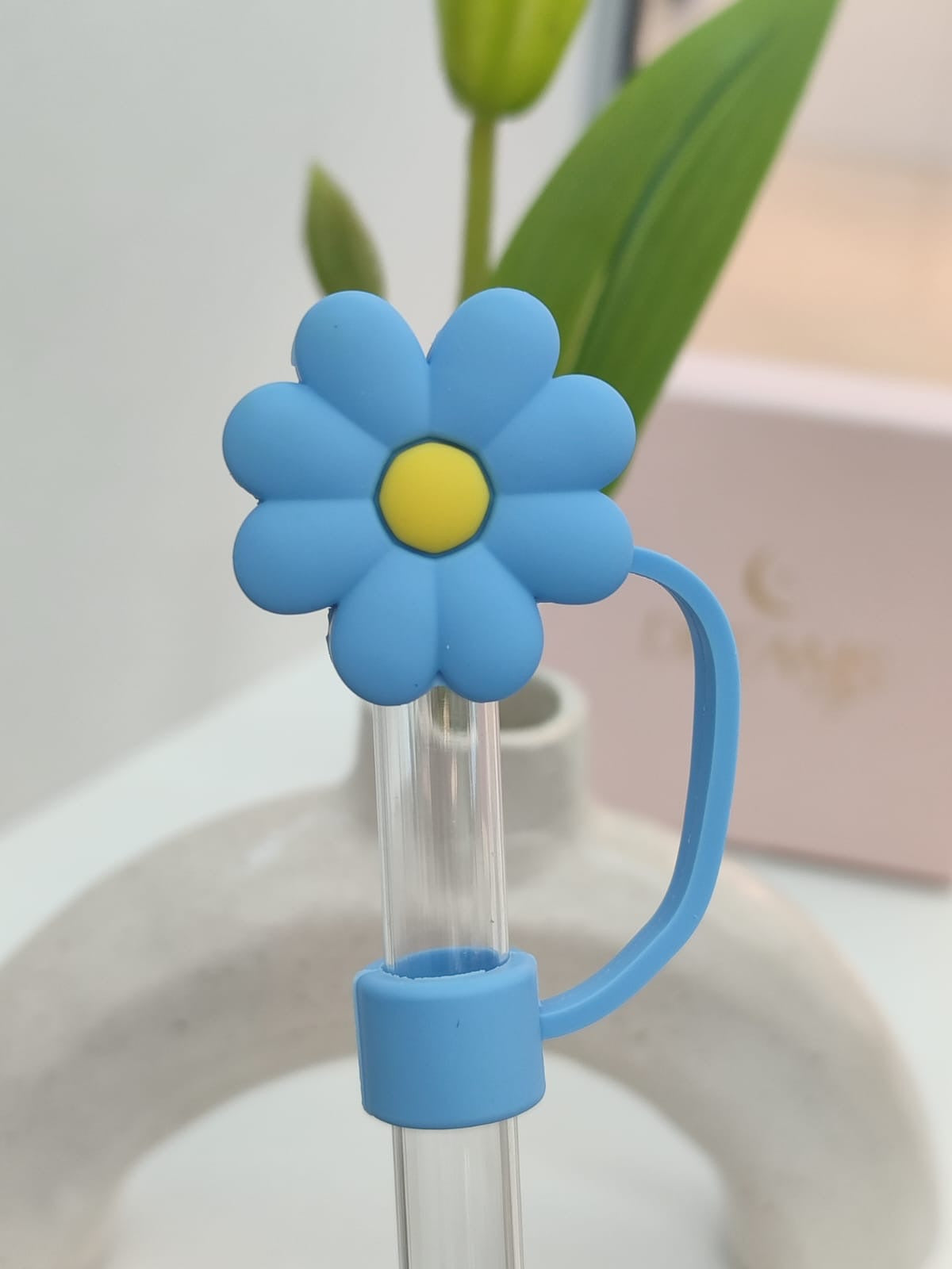 Protector de Pajilla - Tema: Medicina - Flores y más.
