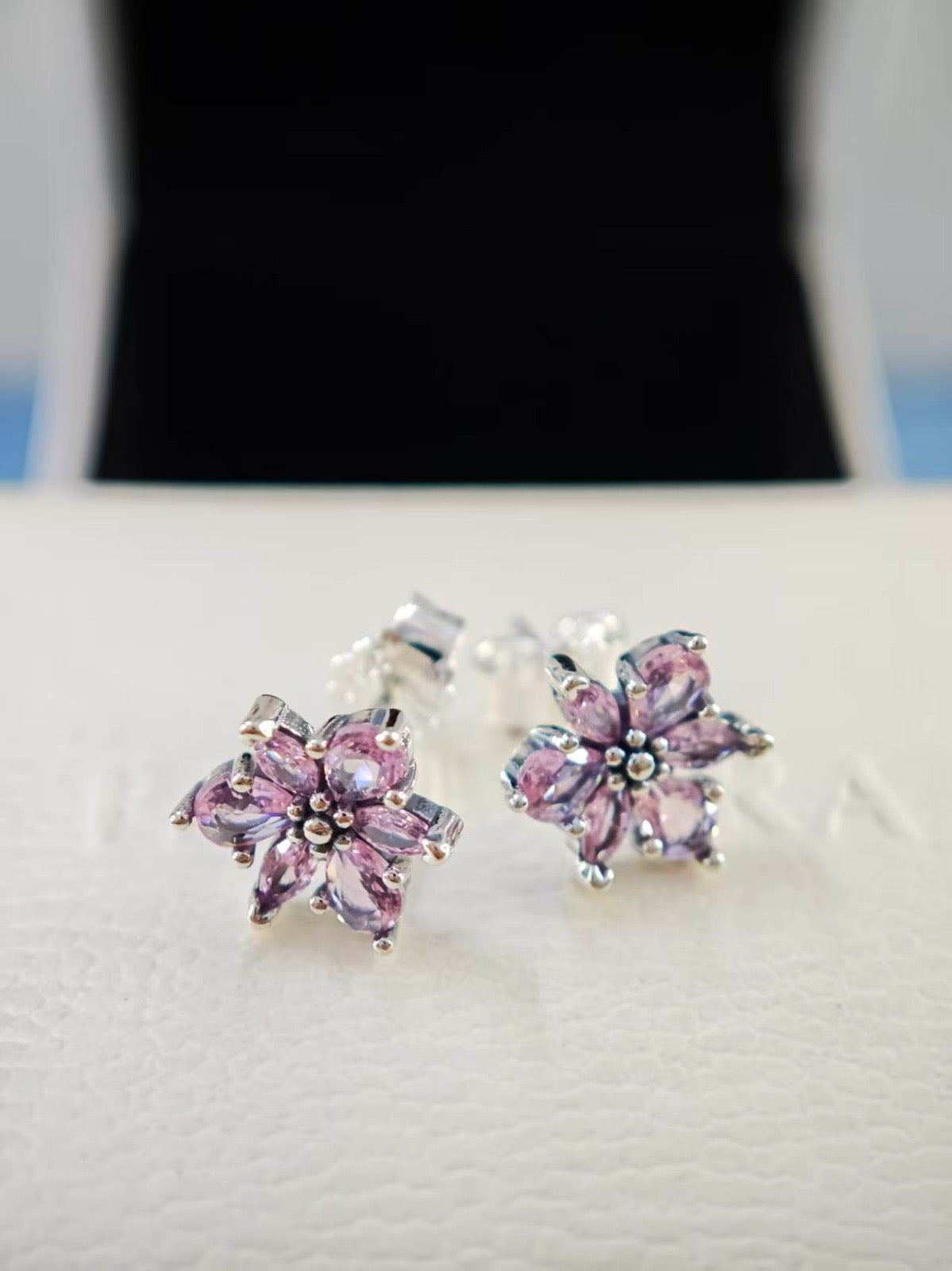 Aretes Flor Rosa - Herbario