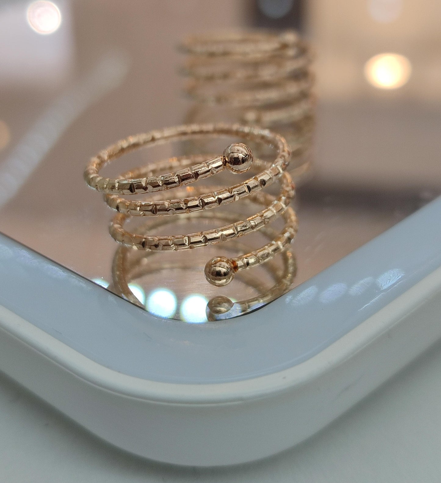 Anillo Cuádruple - Ajustable Gold