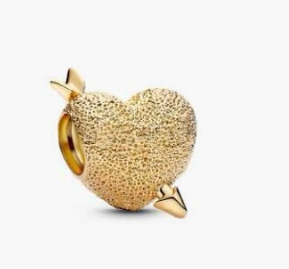 Charm Corazón Cupido Gold