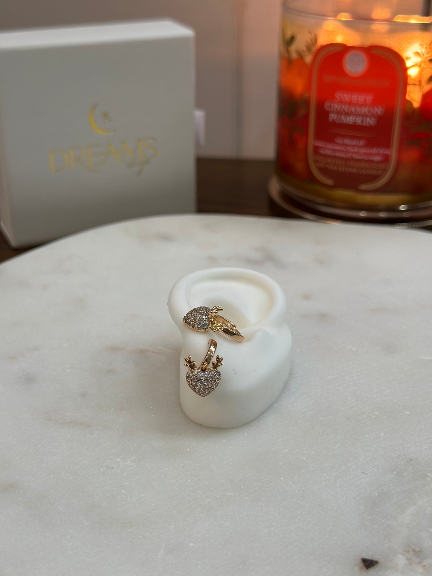 Rose Heart - Aretes
