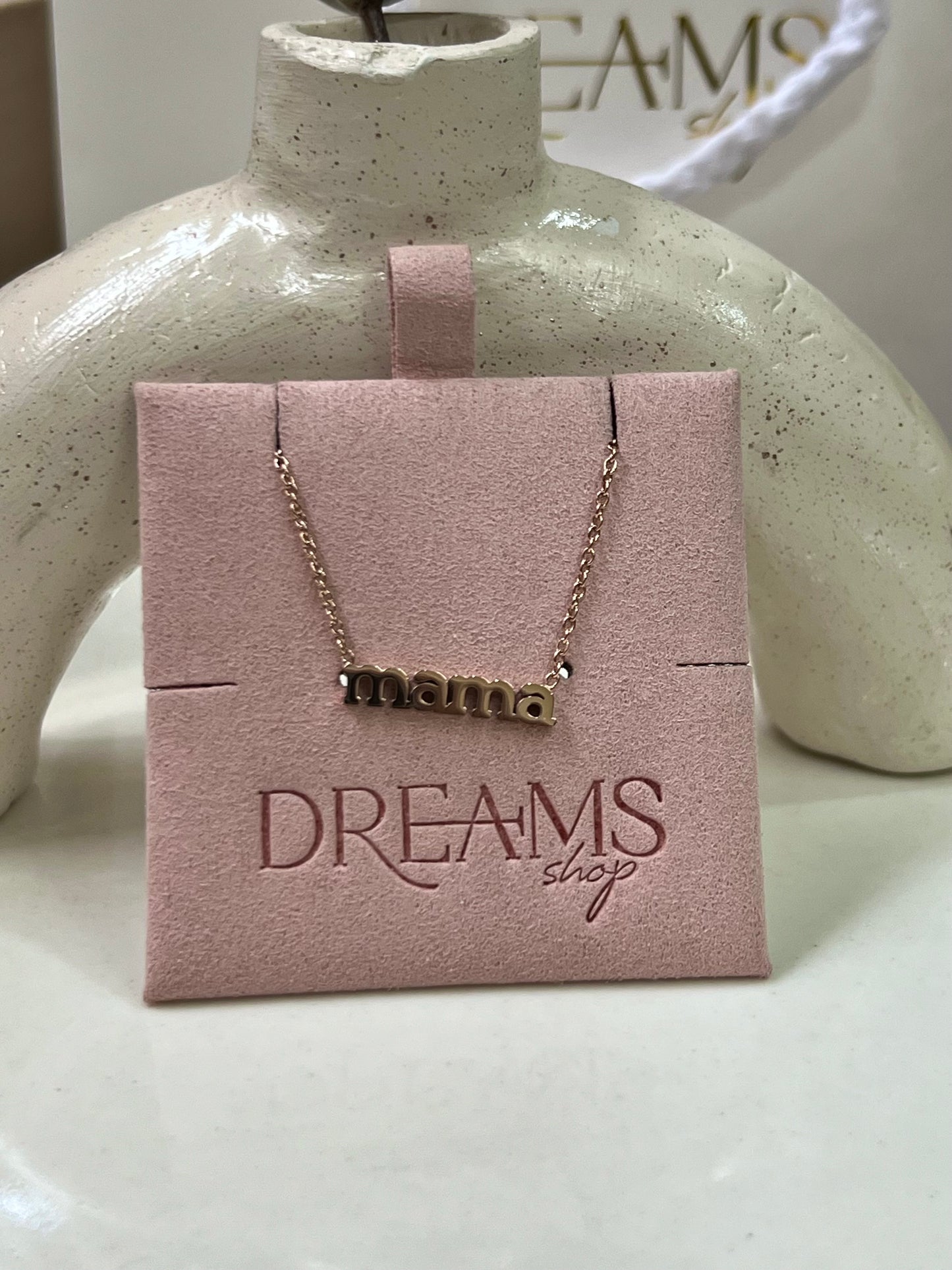 Collar Letras de Mamá - Rose Gold