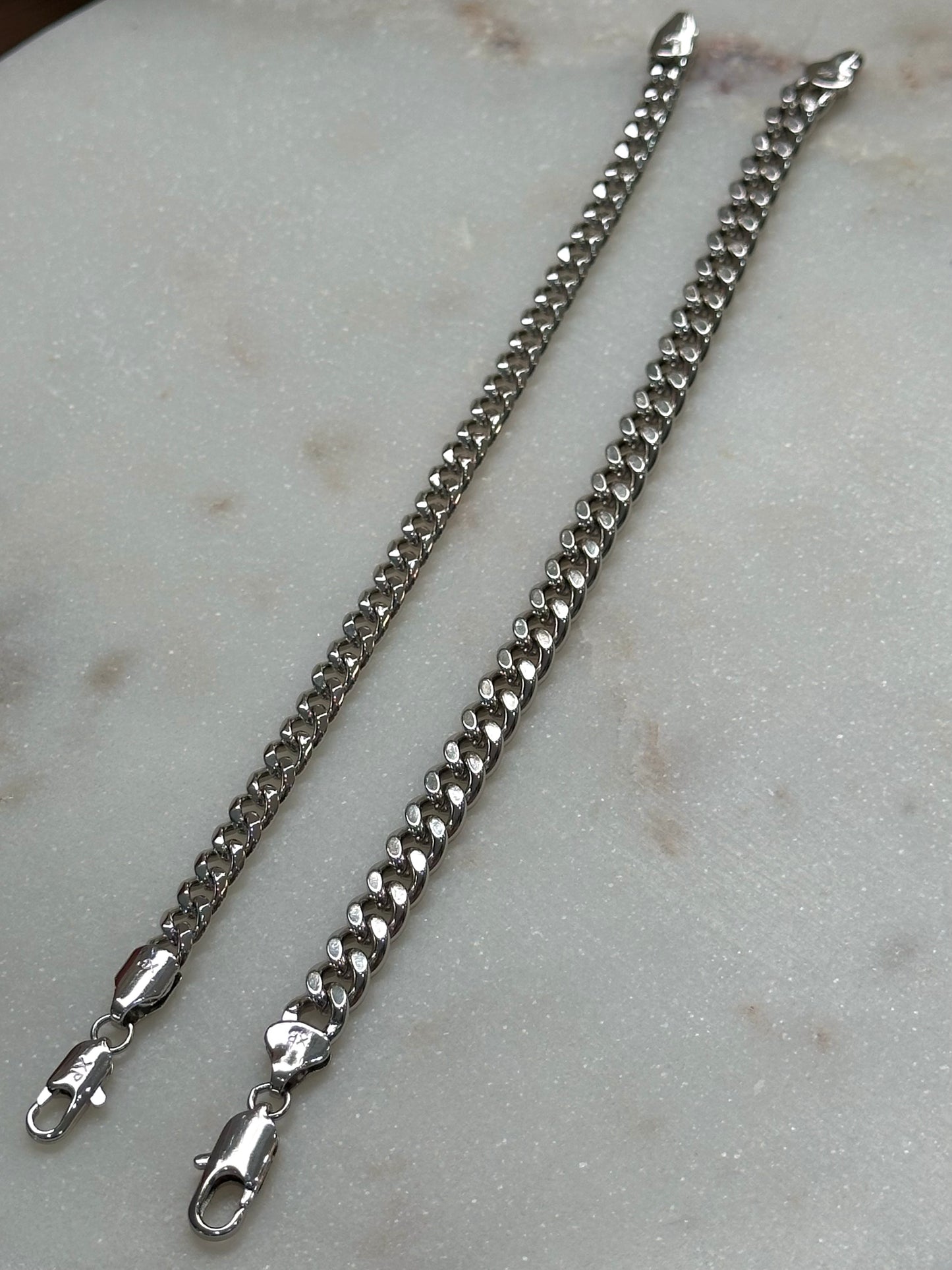 Brazalete Cubano Silver