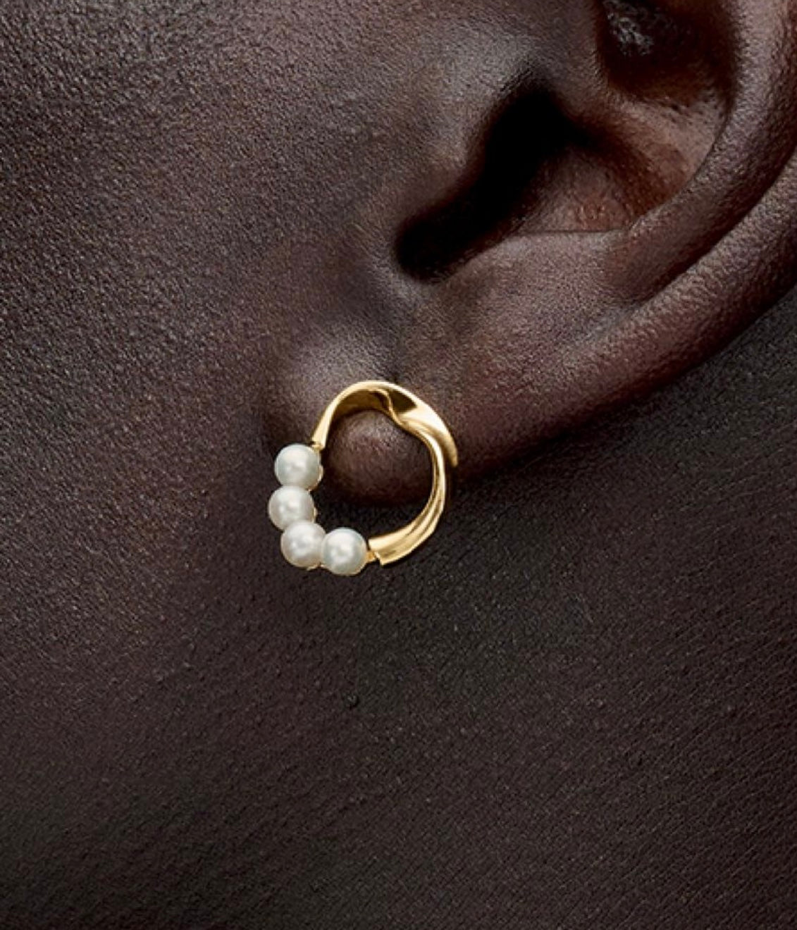 Aretes Orgánicos Aro y Perla
