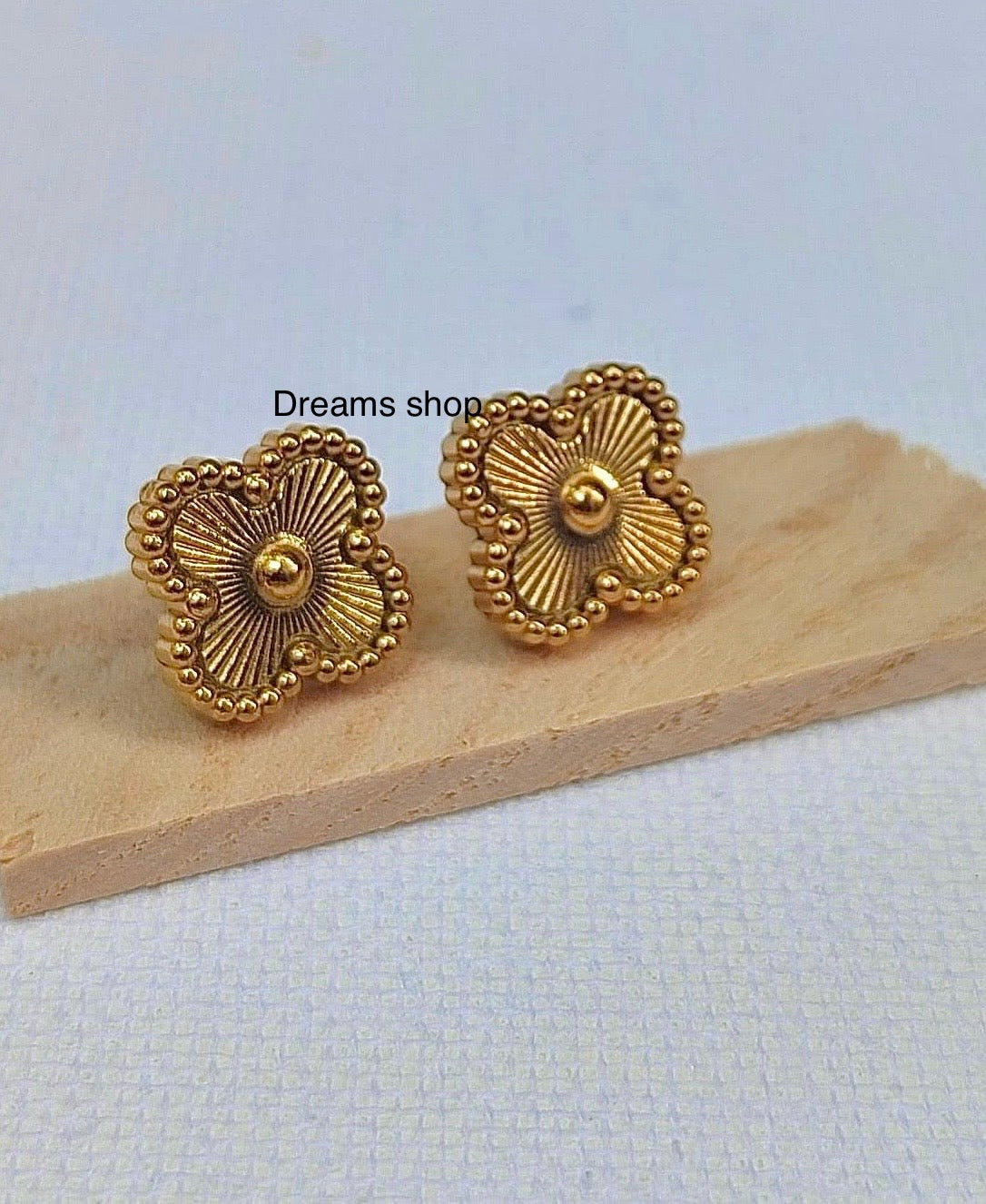Aretes Trébol Van Cleef Vintage - Gold