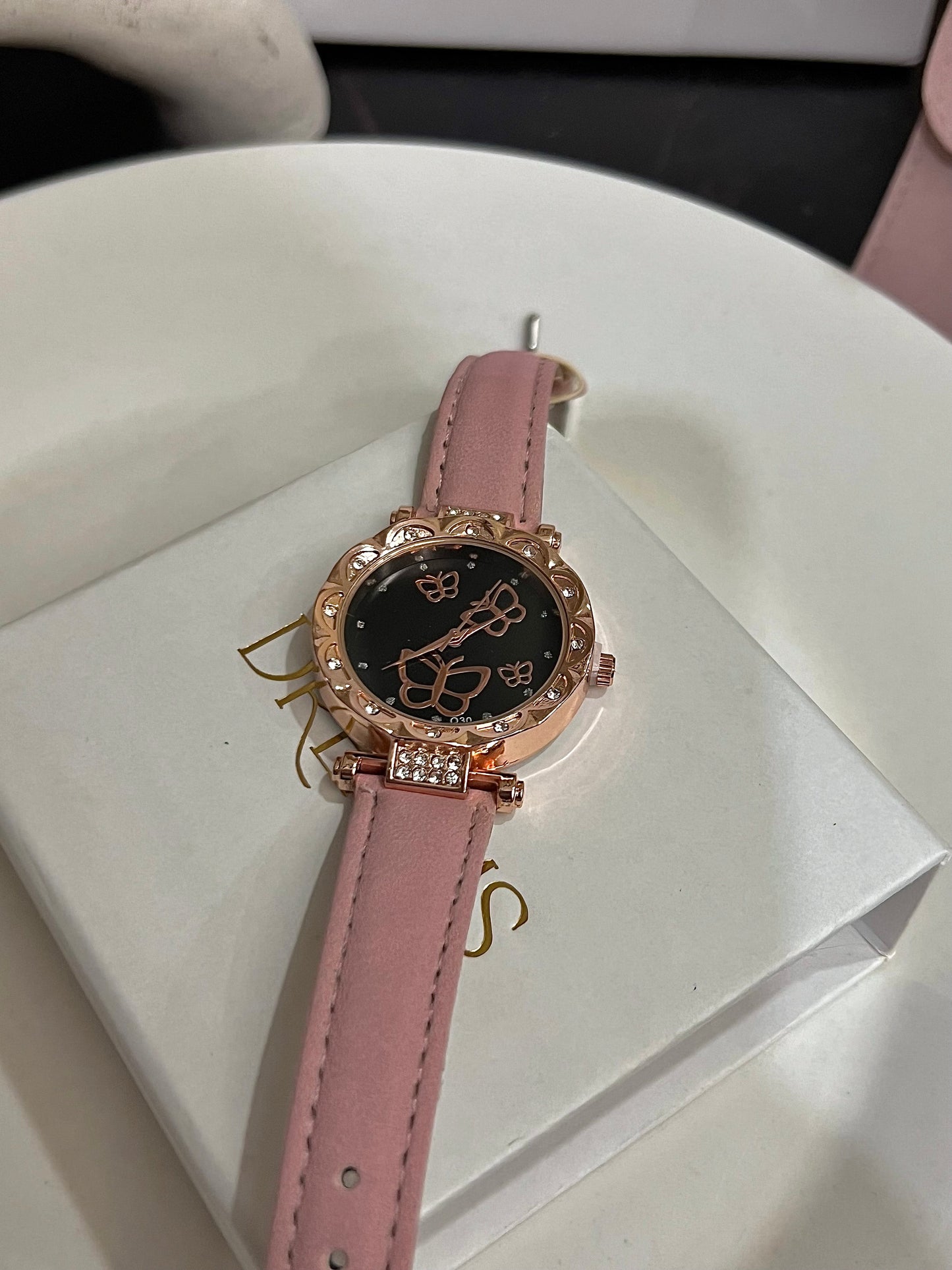 Reloj Mariposa - Color Rosa
