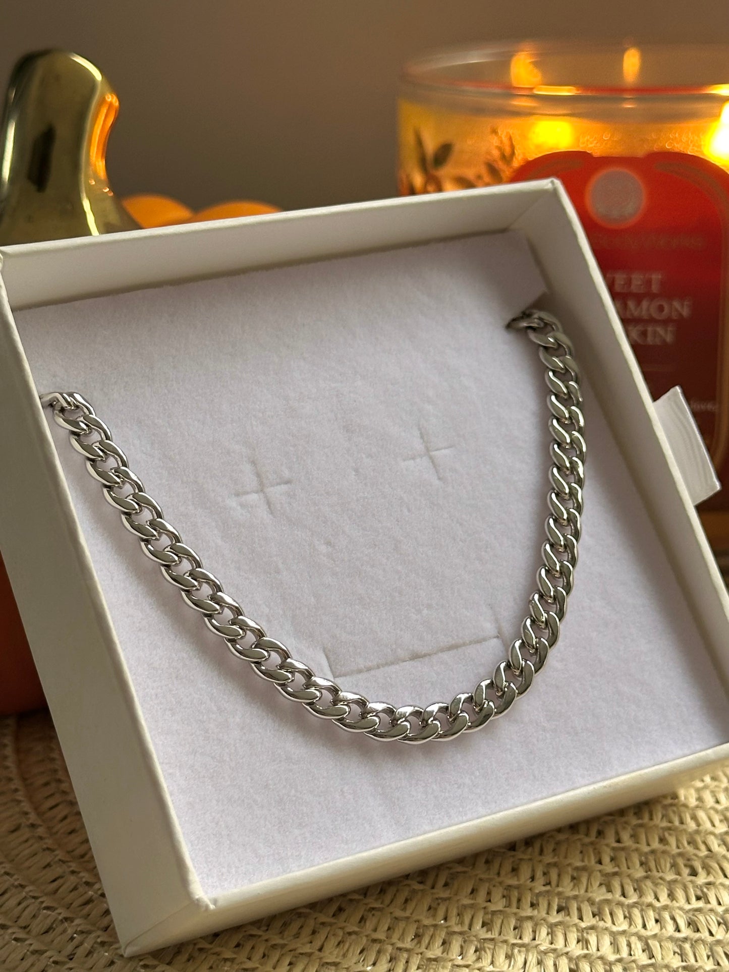Cuban Chain Silver - Collar