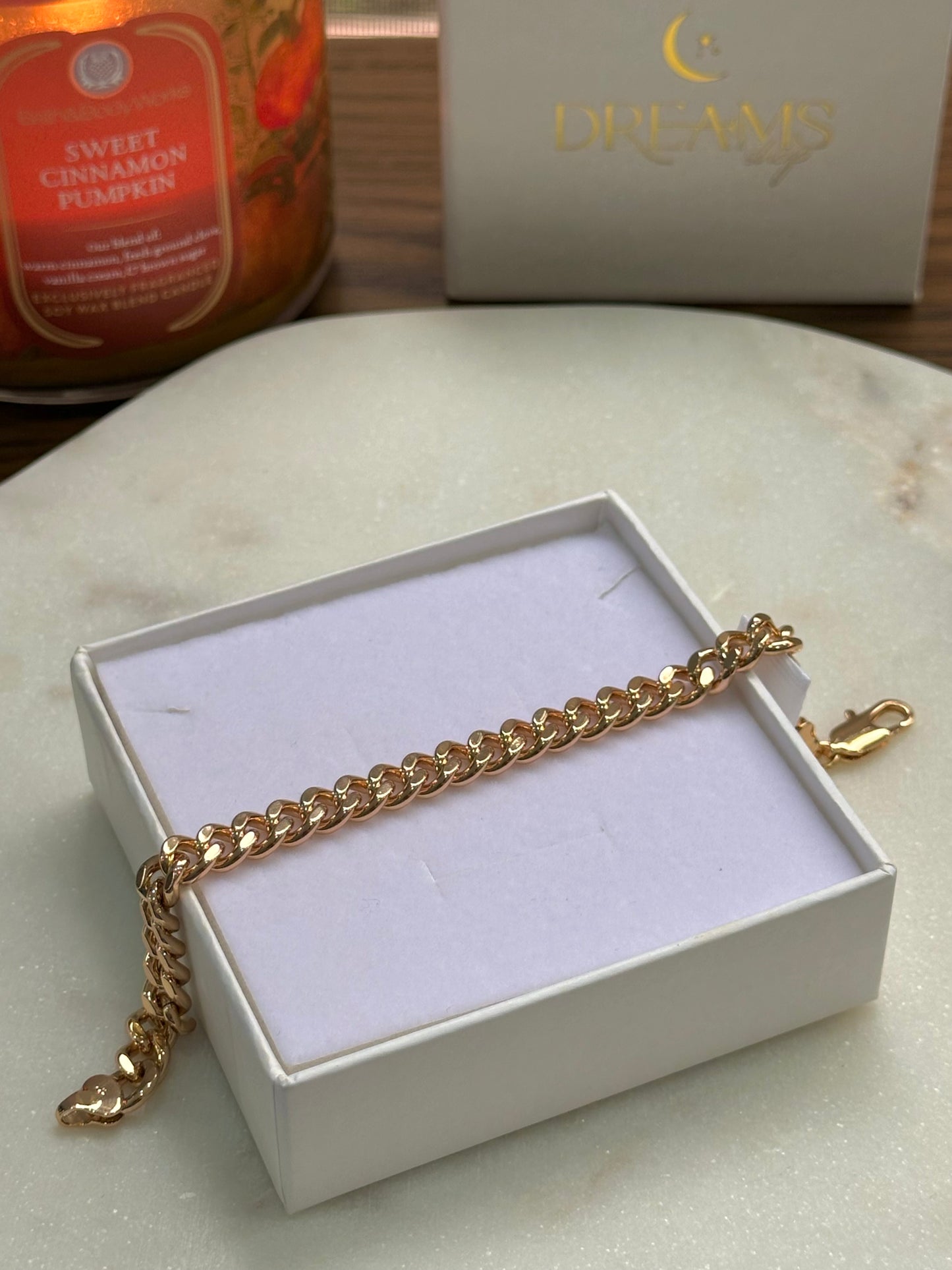 Brazalete Cubano - Rose Gold