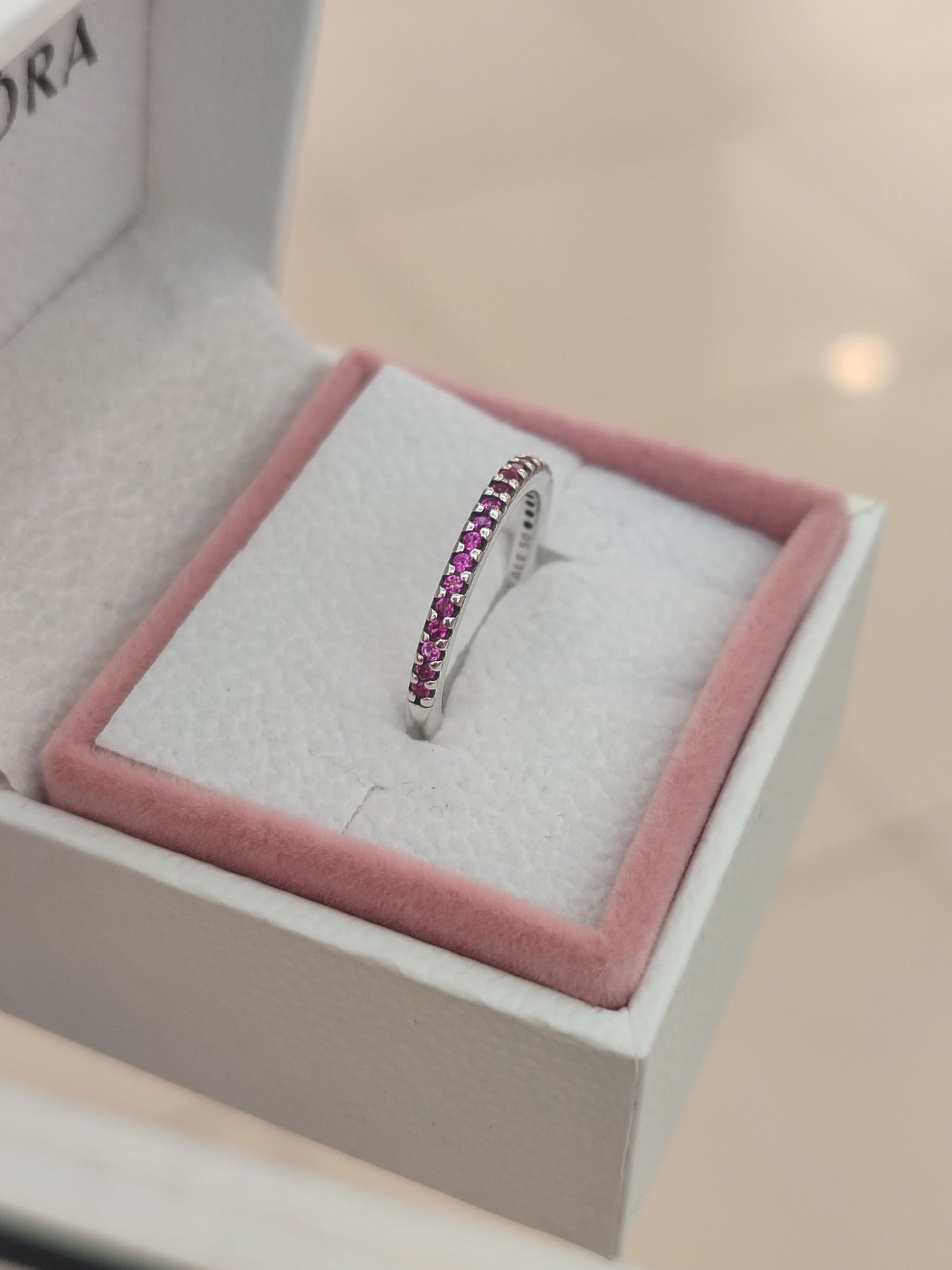 Anillo Churumbela Rosa - Silver