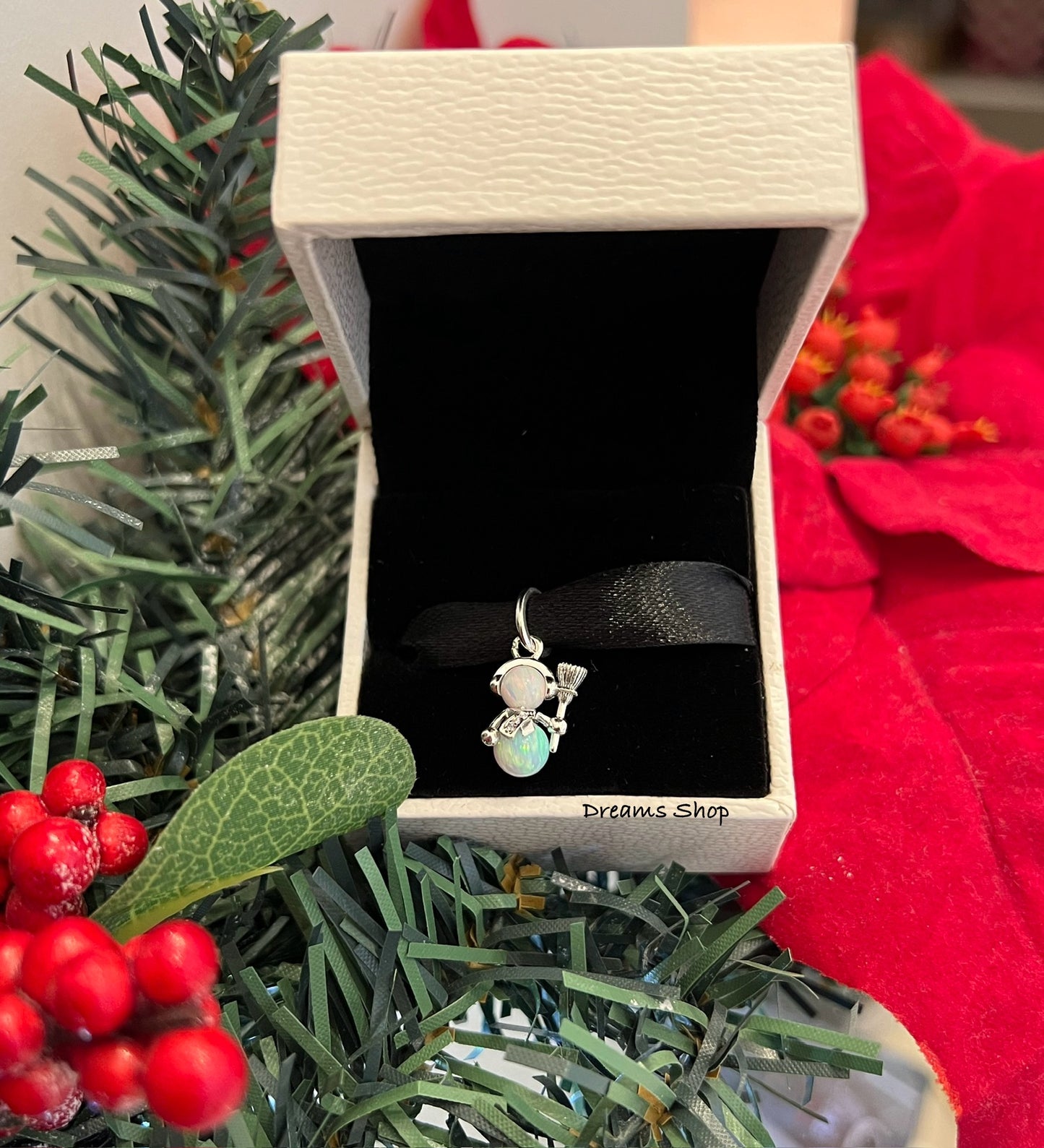 Charm Muñeco de Nieve Opalescente - Navidad