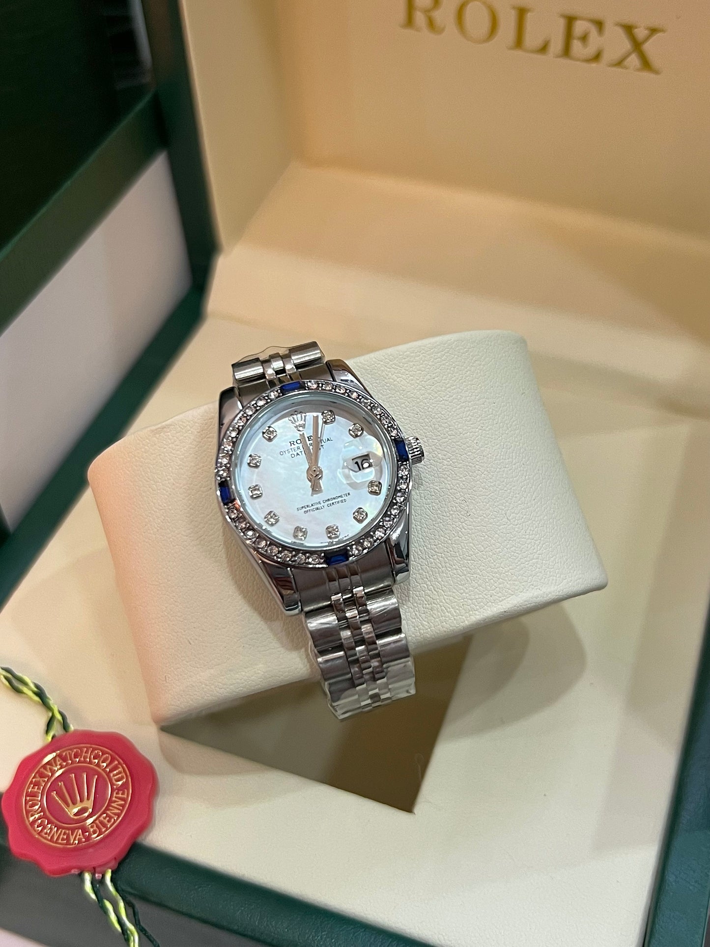 Rolex Oro Blanco & Azul