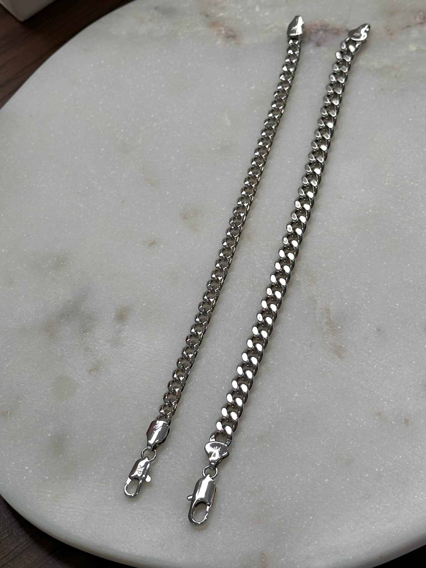 Brazalete Cubano Silver