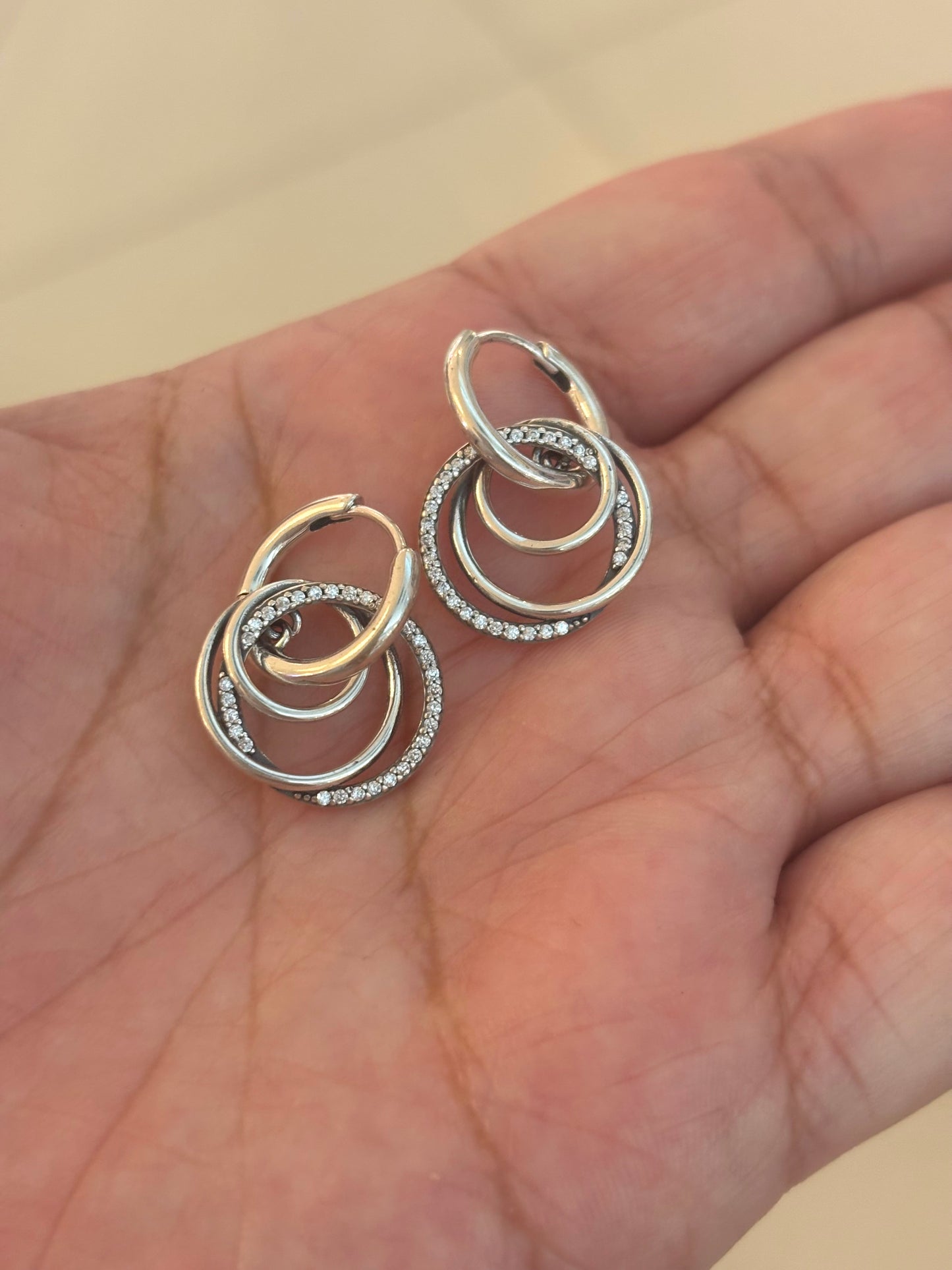 Aretes Colgante Círculos