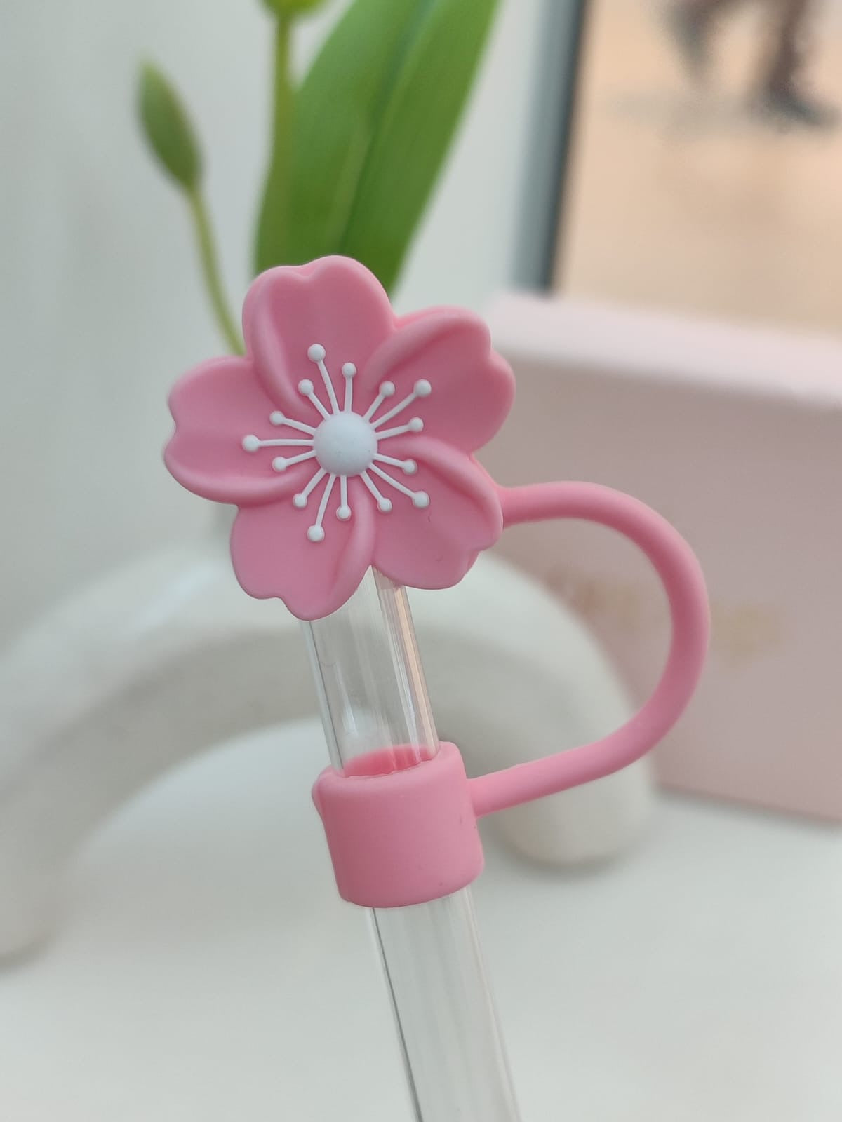 Protector de Pajilla - Tema: Medicina - Flores y más.