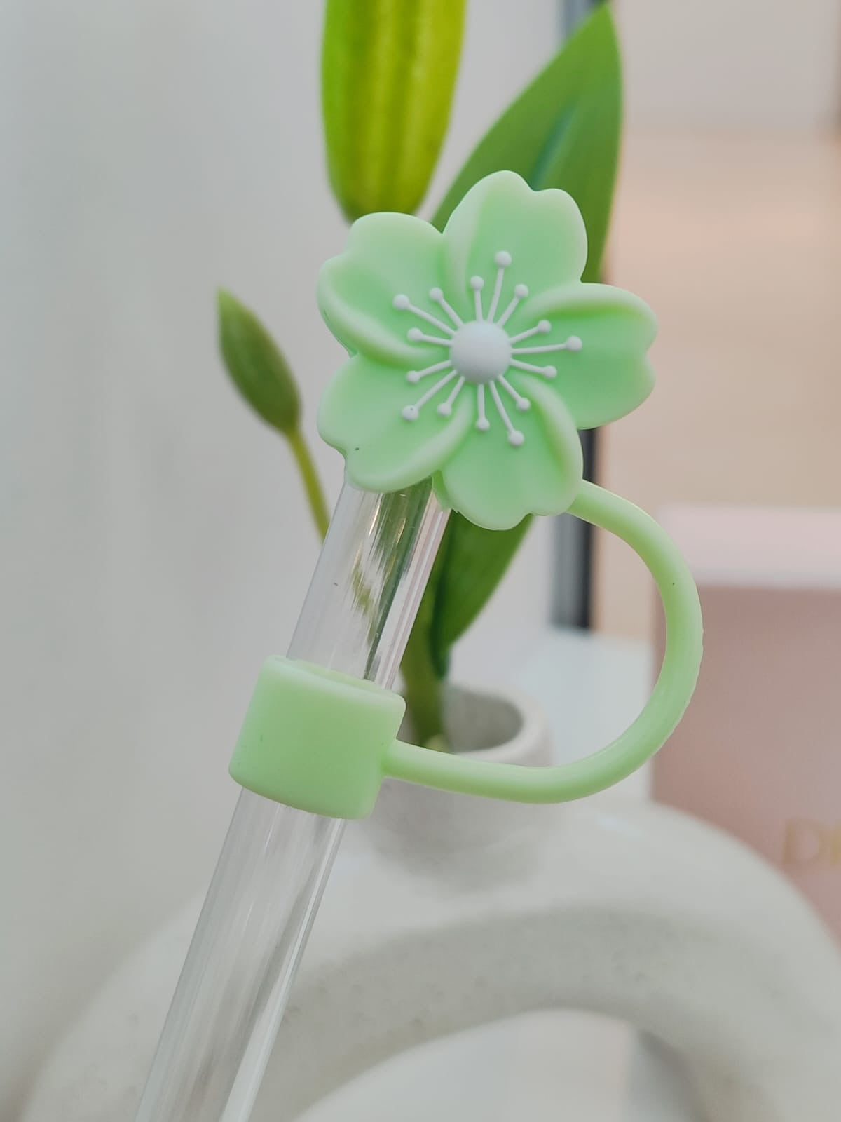 Protector de Pajilla - Tema: Medicina - Flores y más.