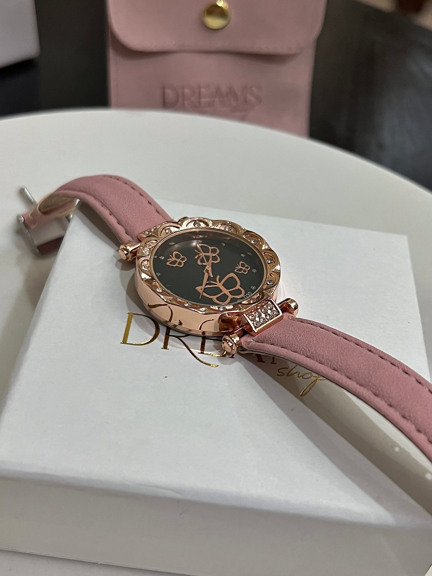 Reloj Mariposa - Color Rosa