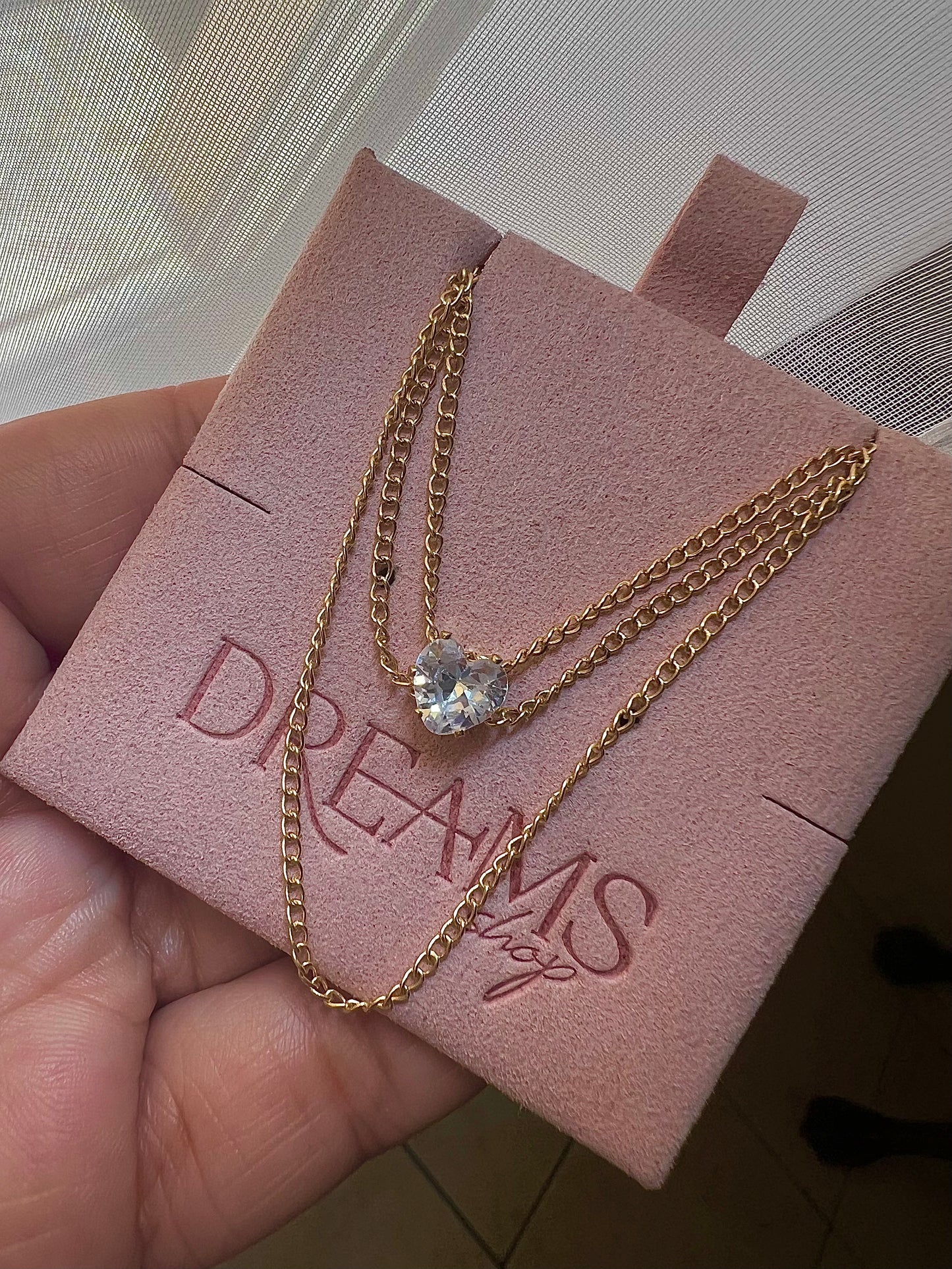 Triple Collar de Corazón