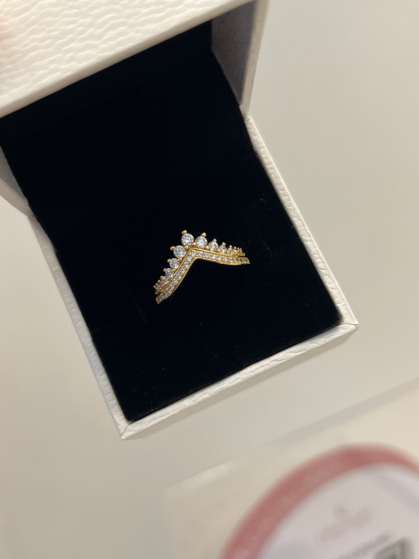 Anillo Tiara Deseo Dorado
