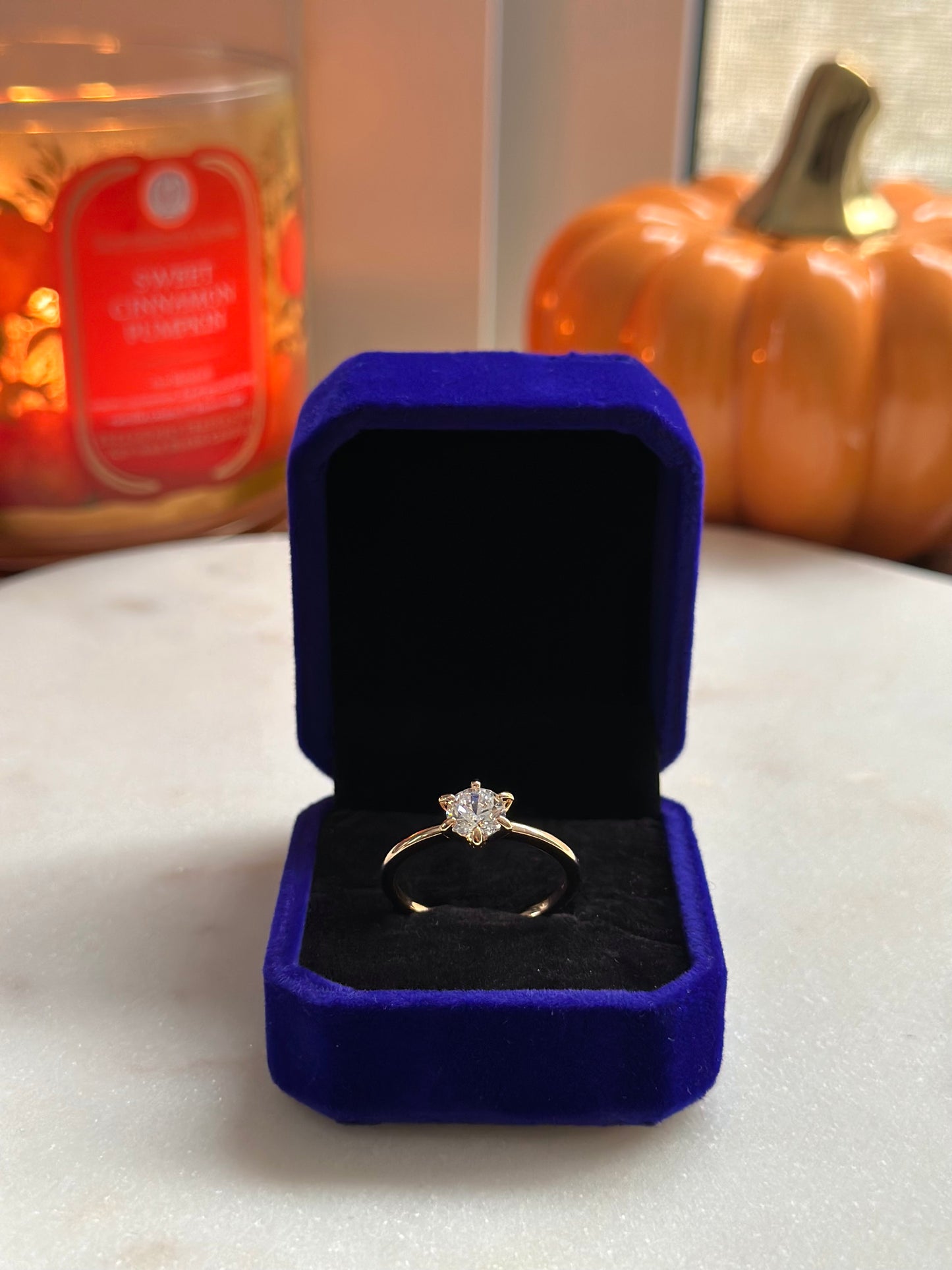 Anillo Solitario Rose Gold