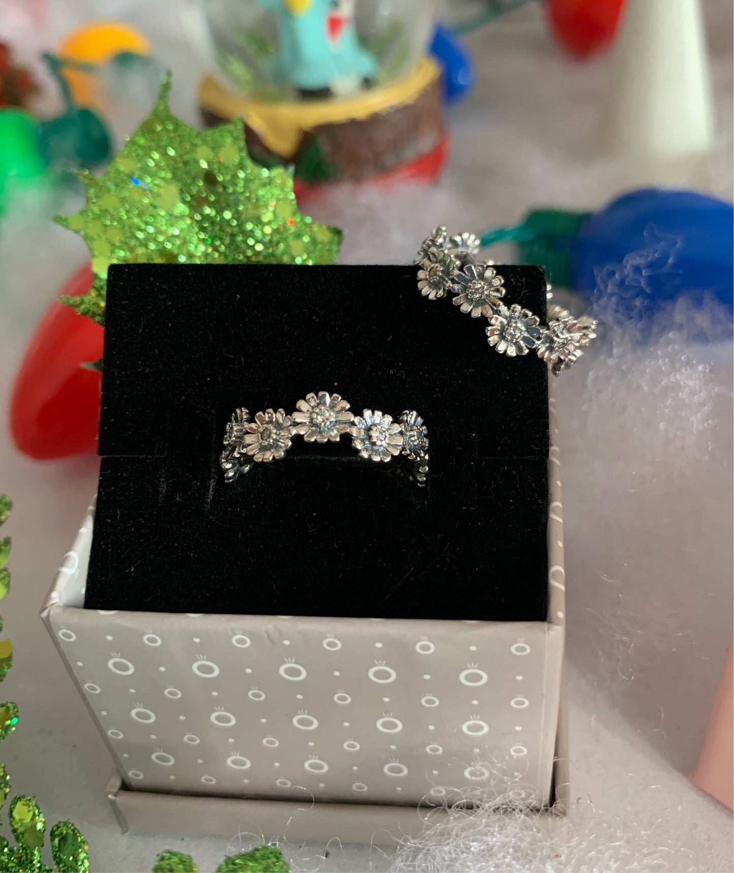 Anillo Corona de Margaritas Brillantes