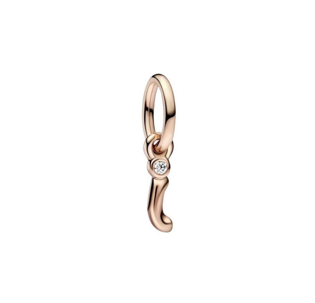 Letra i rose gold