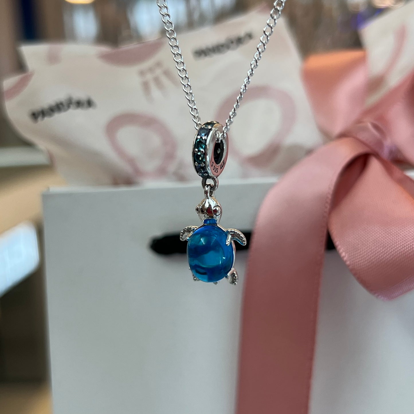 Collar Tortuga Marina Azul