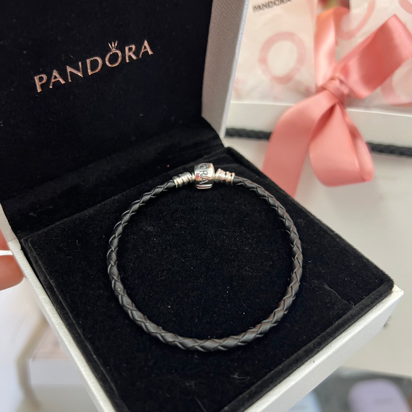 Brazalete Cuero Negro