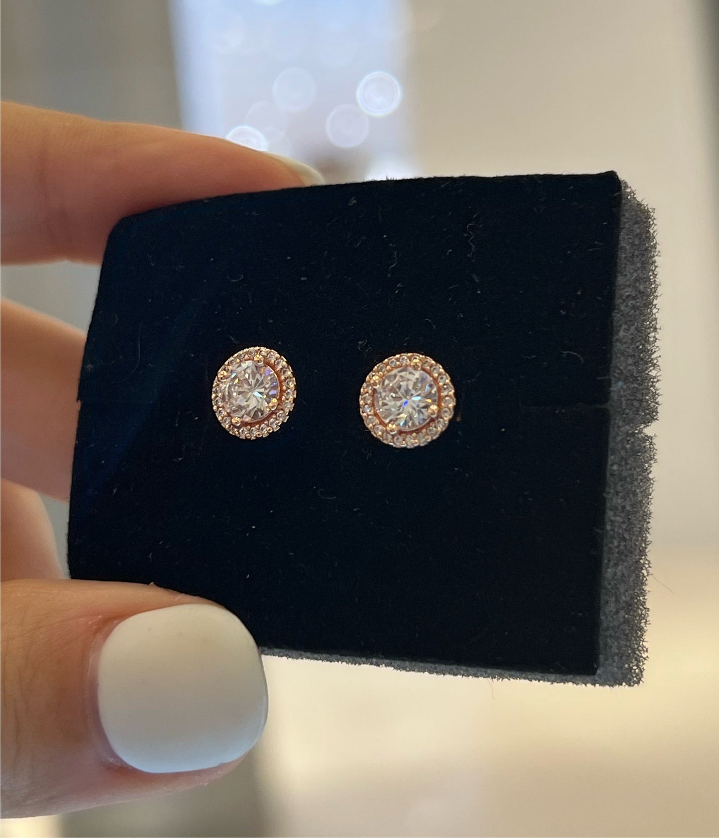 Aretes Elegancia Clásica Rose Gold