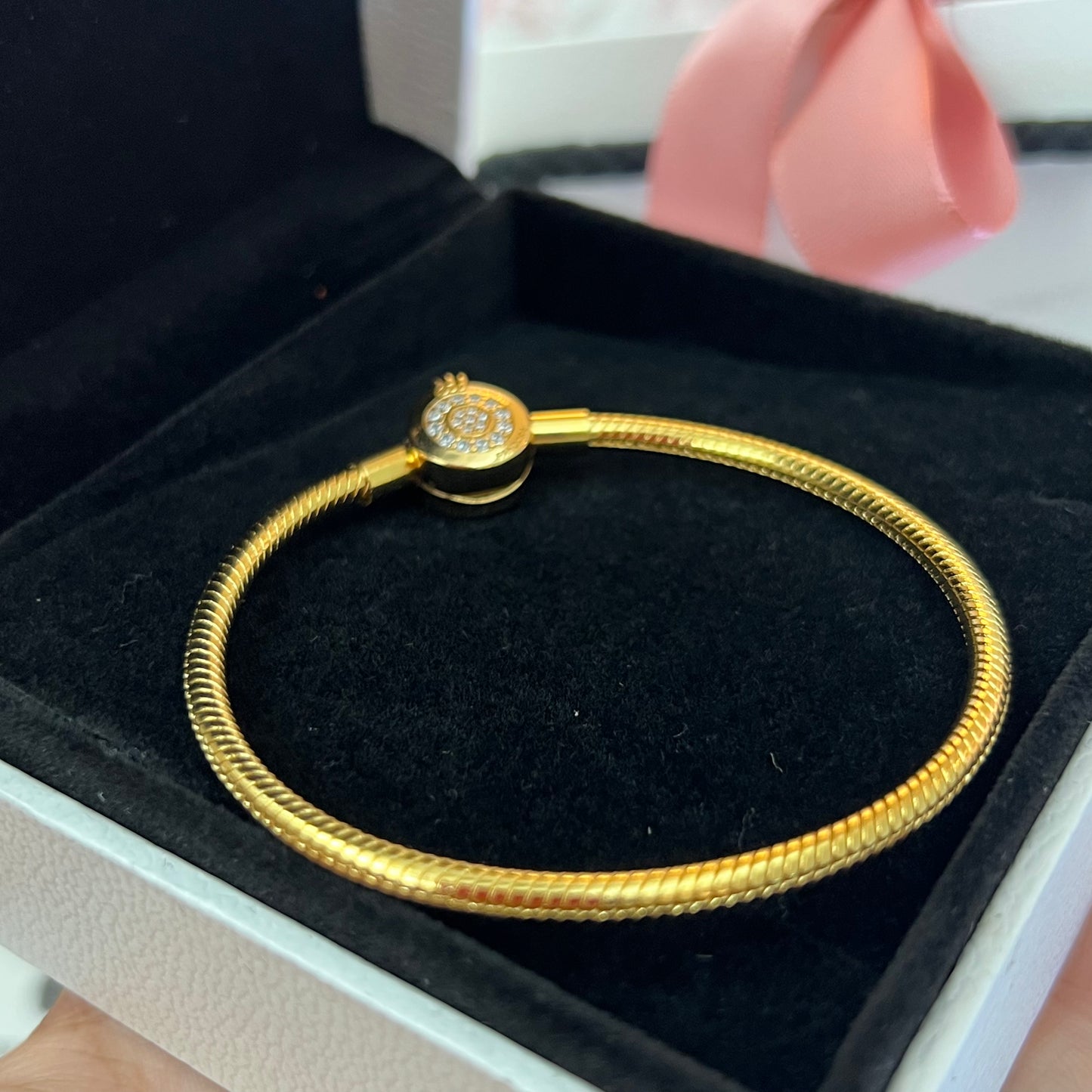 Brazalete Corona Brillante Gold