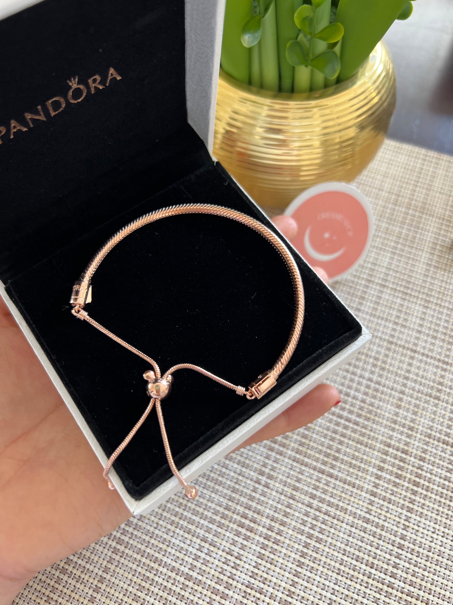 Brazalete Ajustable Cierre de Mickey Mouse - Rose Gold