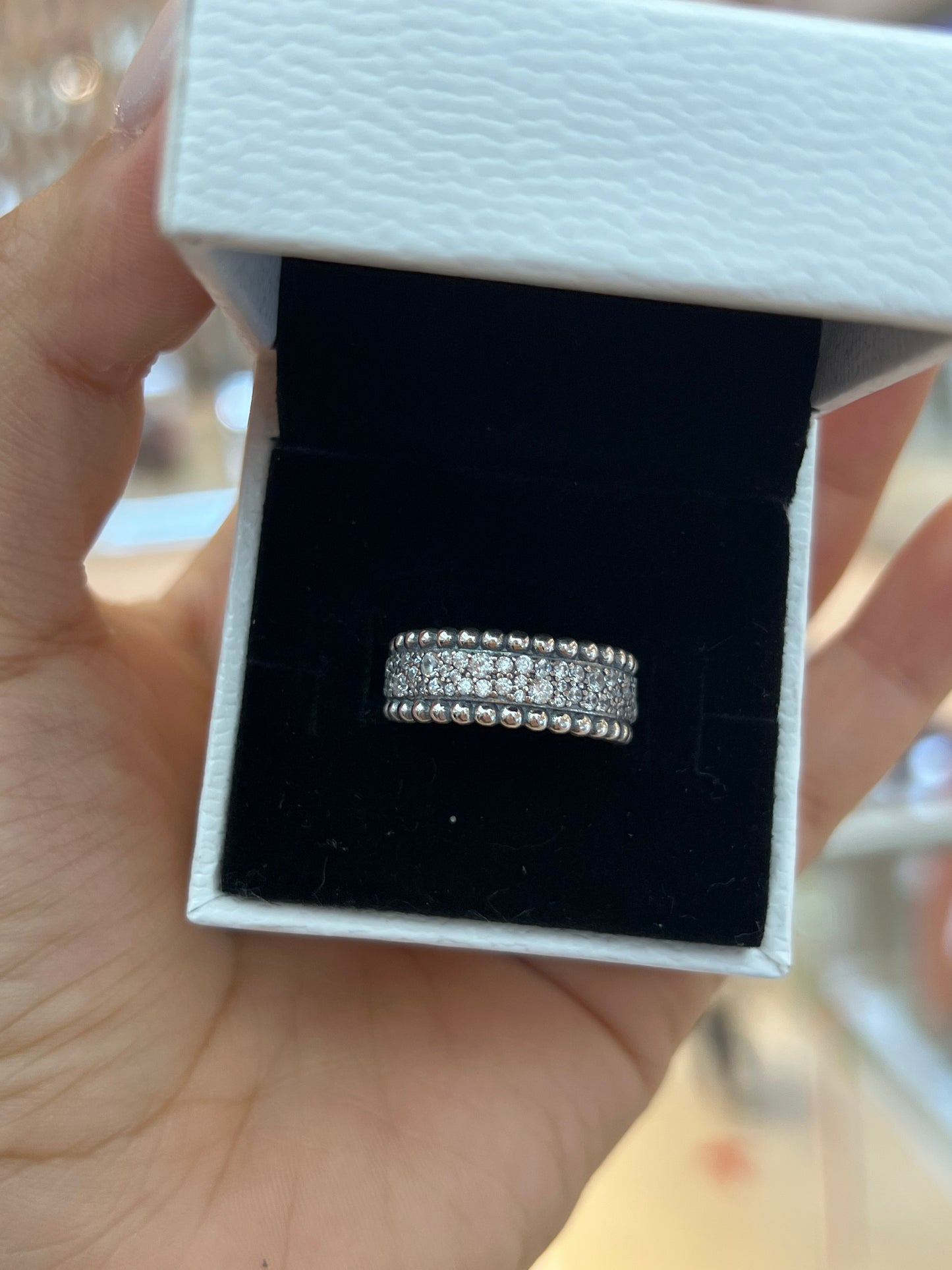 Anillo Banda Brillante - Chunky