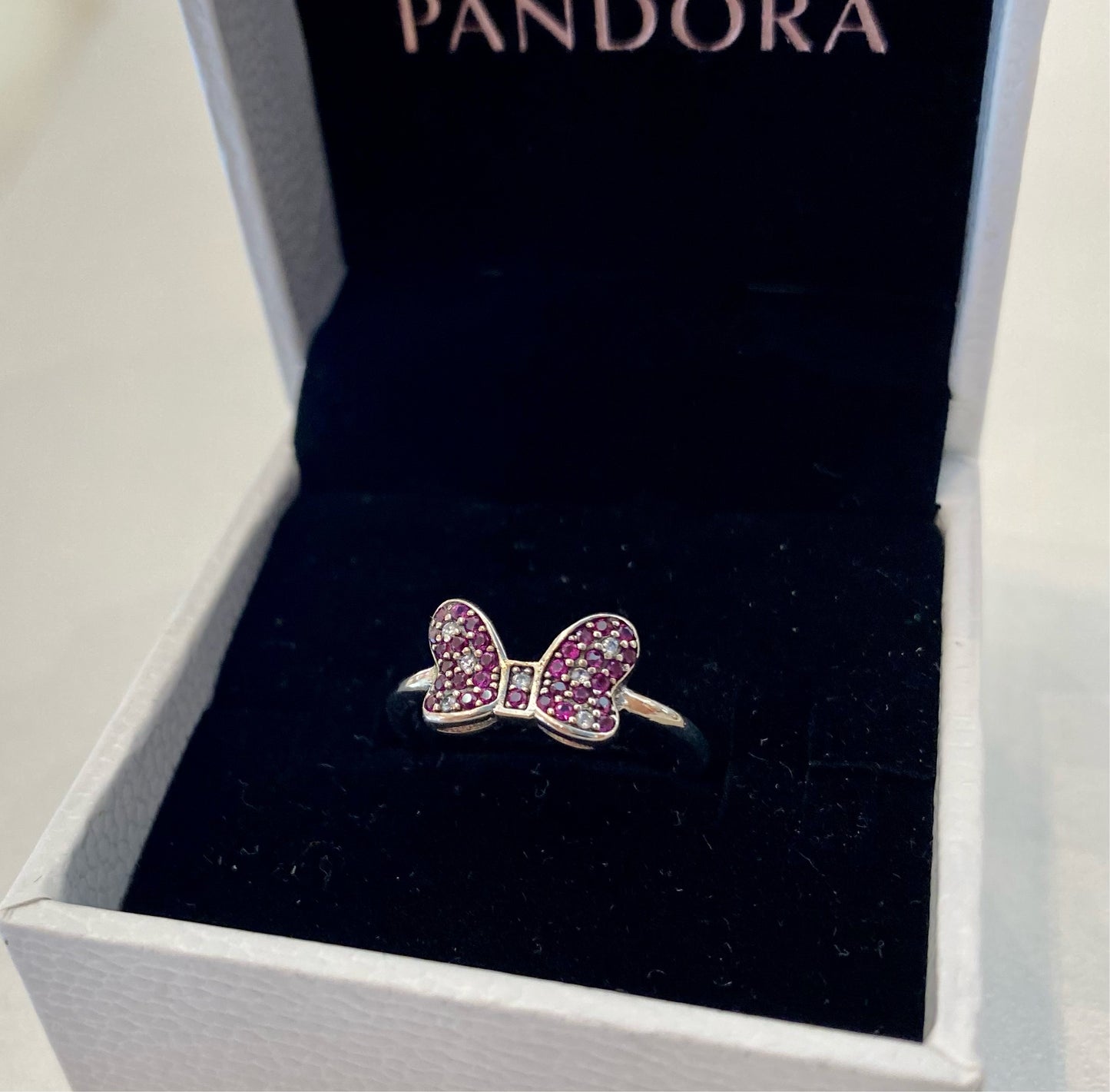 Anillo Minnie Lazo Brillante