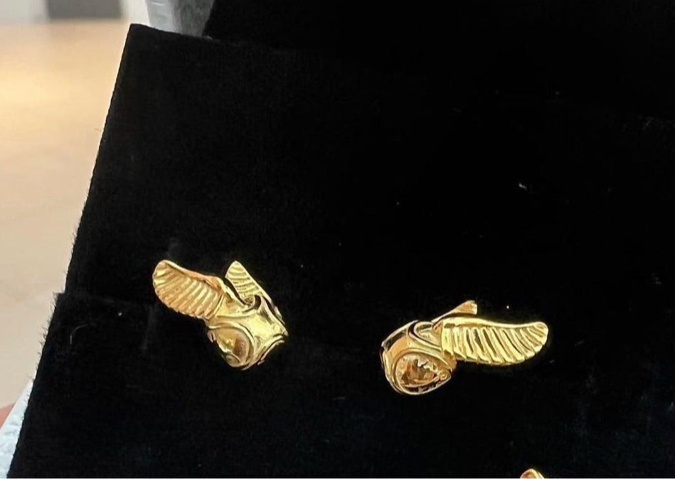 Aretes Snitch Dorada de Harry Potter