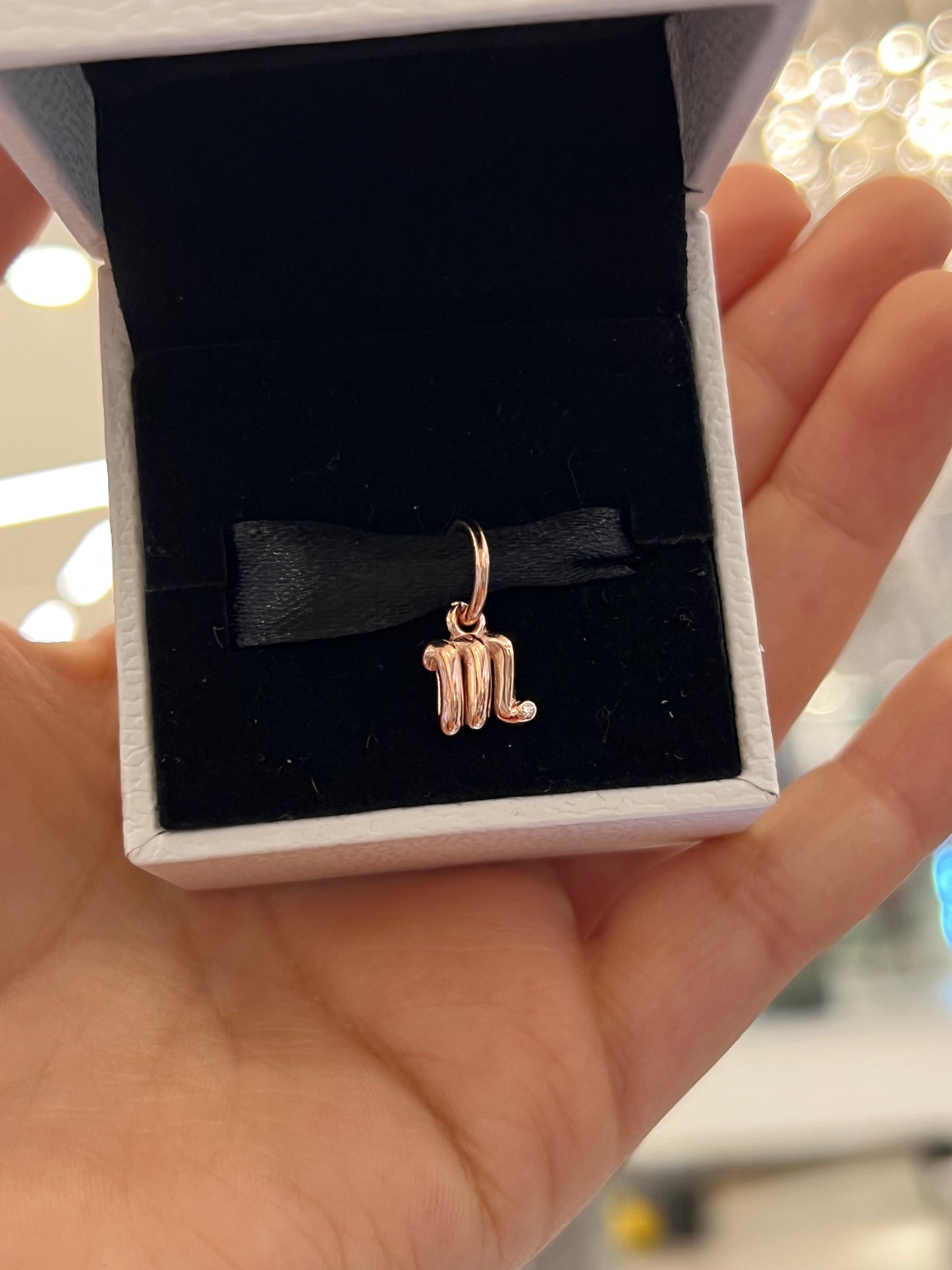 Letra m rose gold - Colgantes