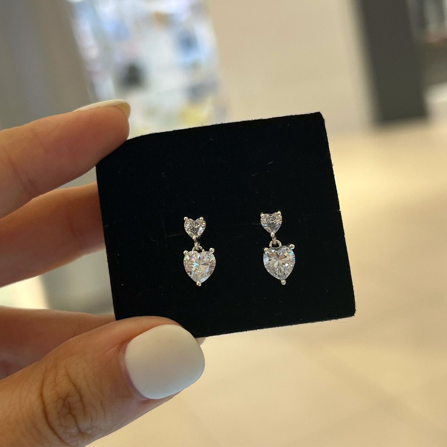 Aretes Doble Corazón