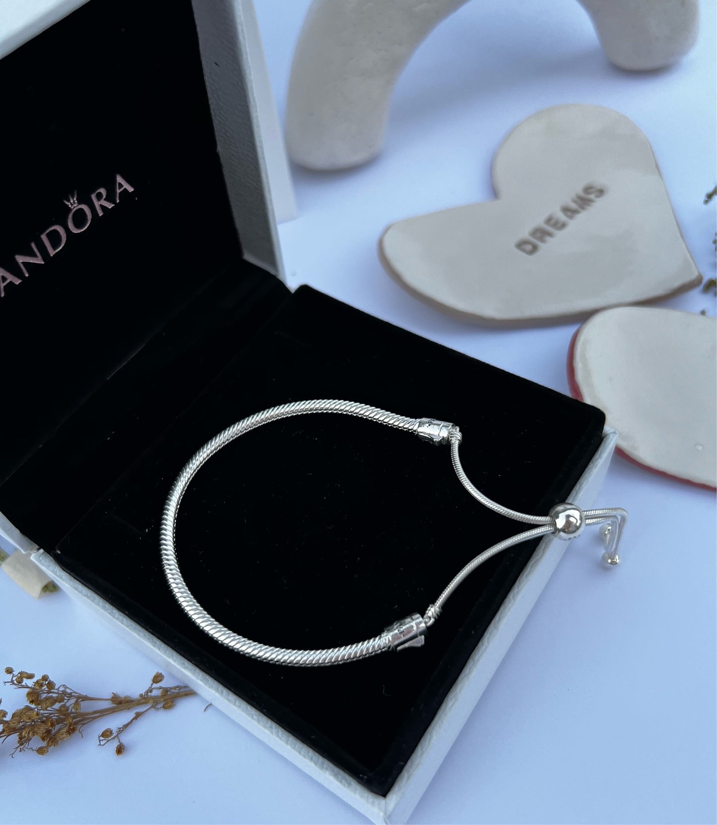 Brazalete Cierre Ajustable Plateado