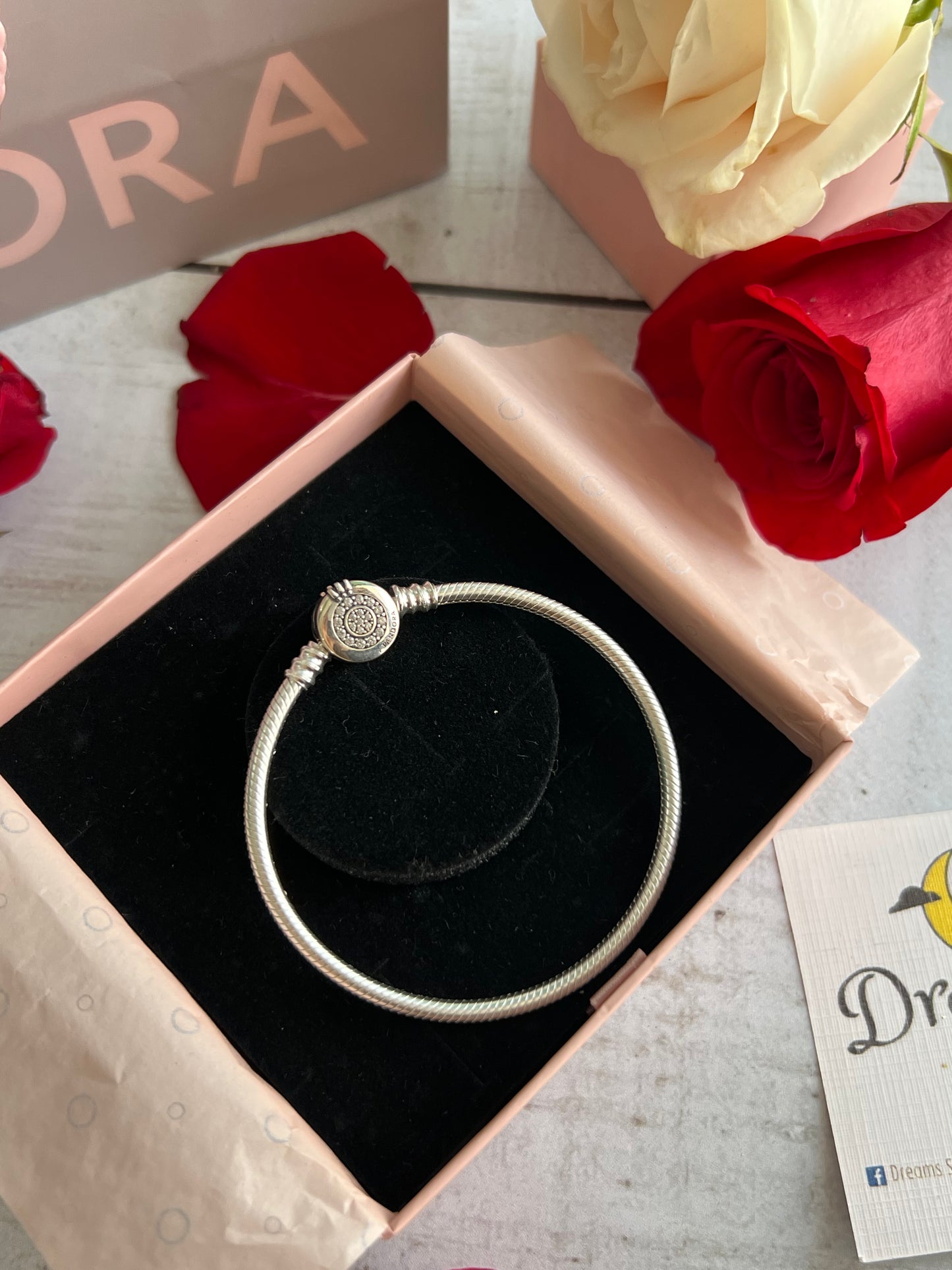Brazalete Corona Brillante Plateada